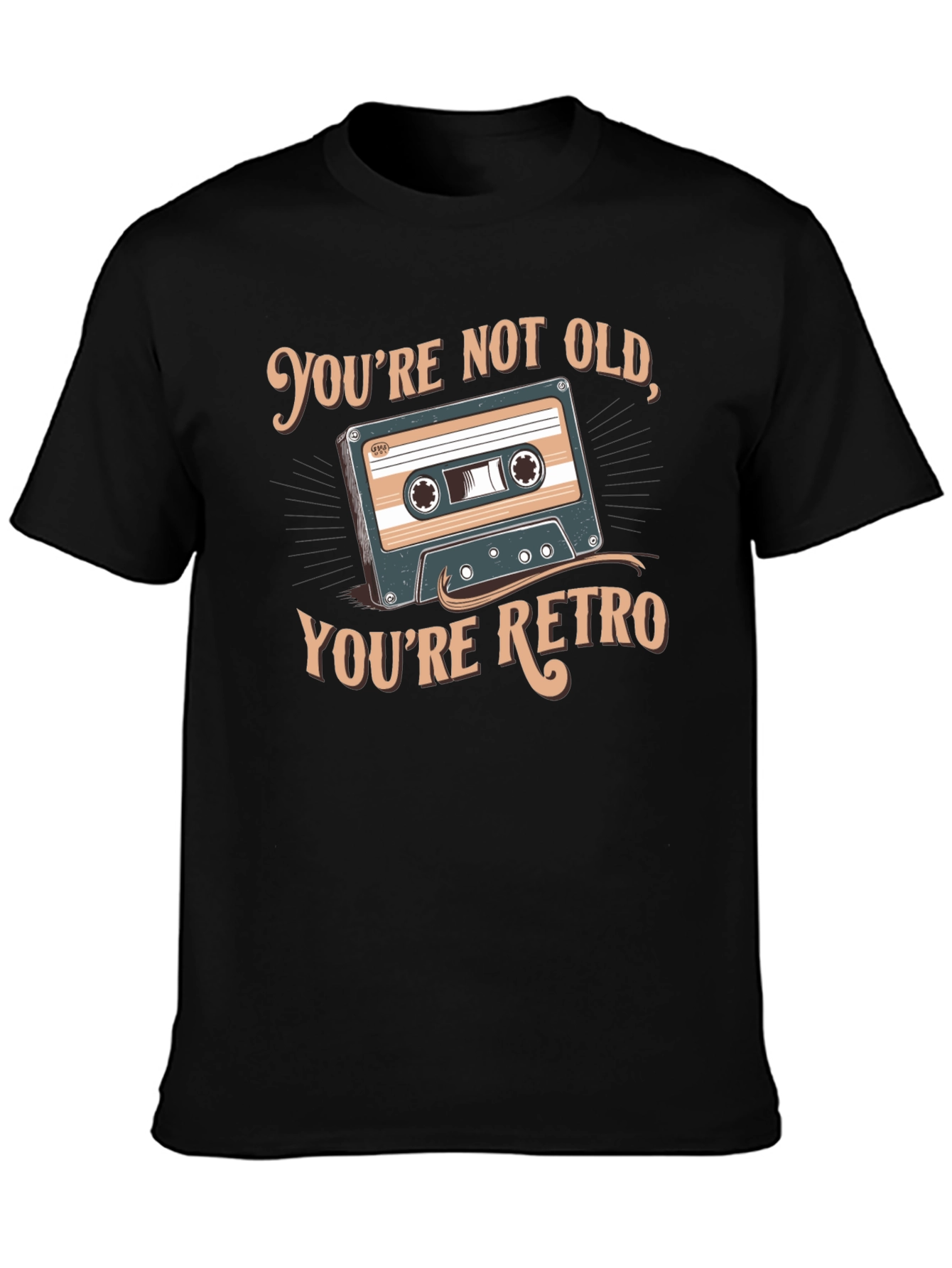 Retro Cassette Graphic T-Shirt - Youre Not Old
