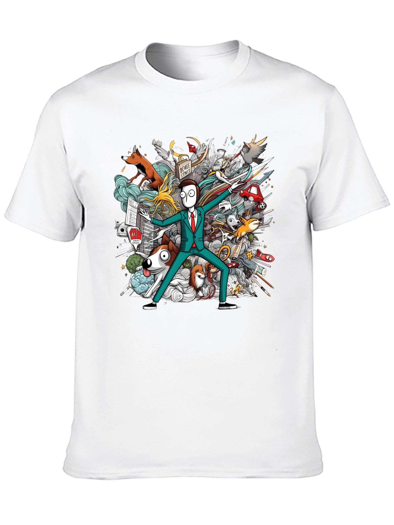 Cartoon Character Chaos T-Shirt