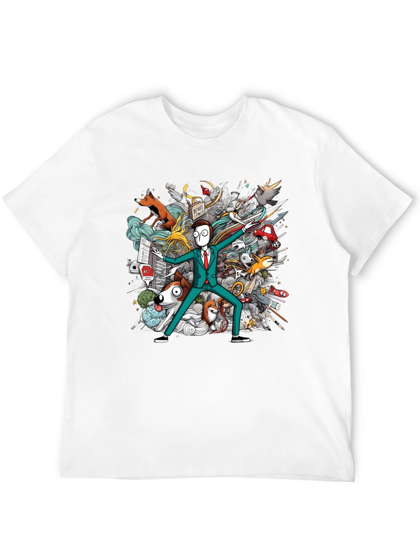 Cartoon Character Chaos T-Shirt