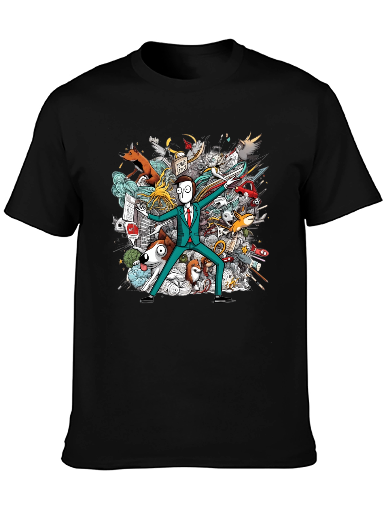 Cartoon Character Chaos T-Shirt
