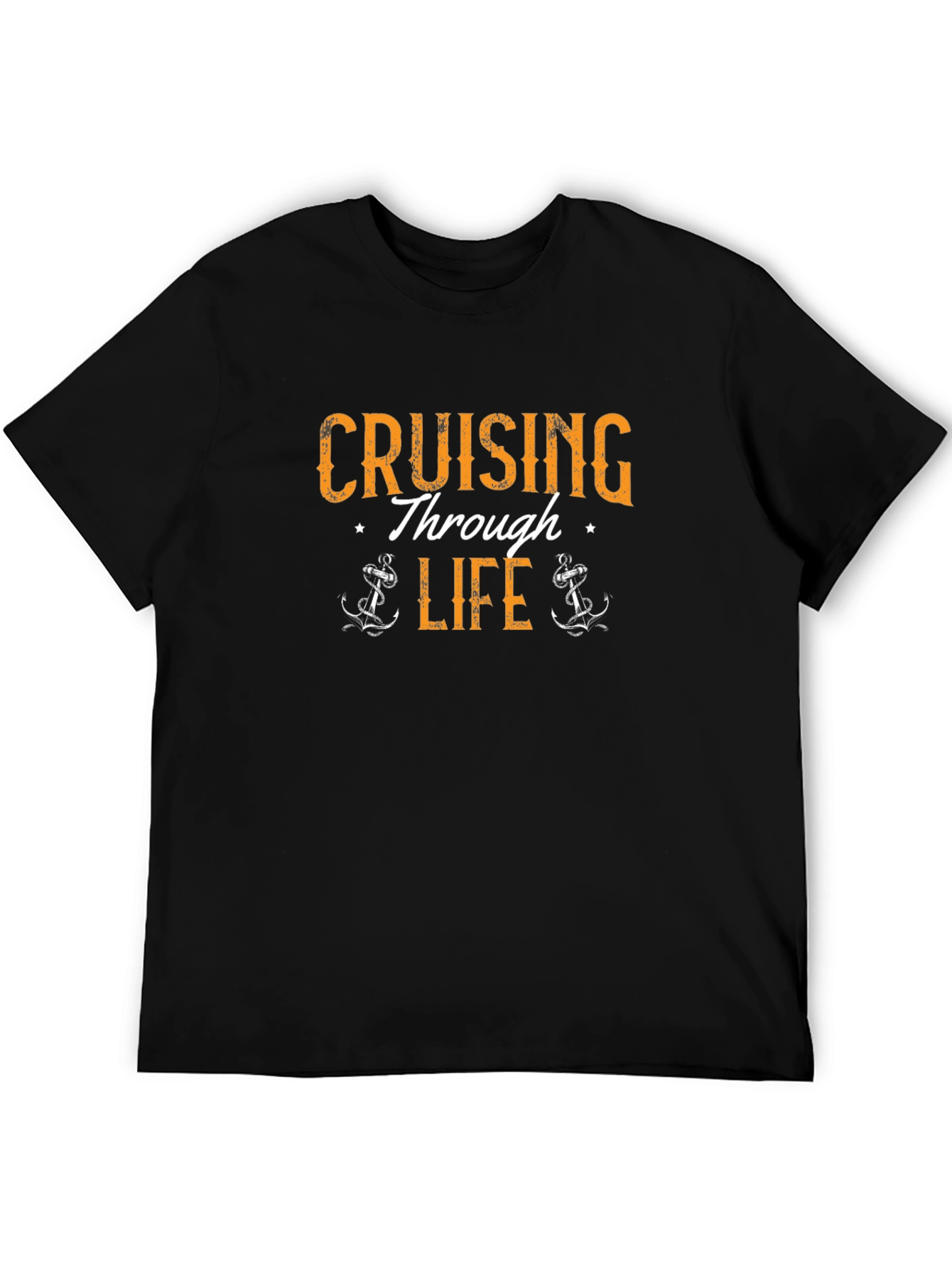 Cruising Through Life Graphic Tee - Black