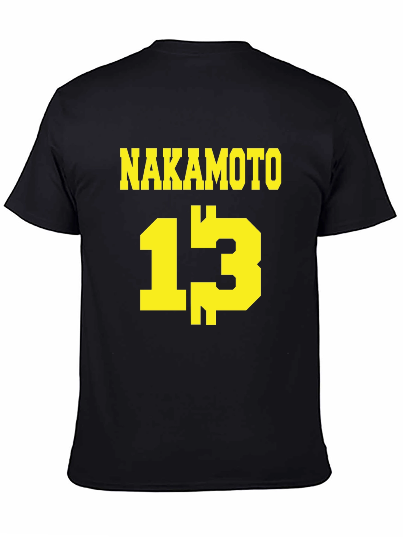 Nakamoto 13 T-Shirt - Black Crypto Tee