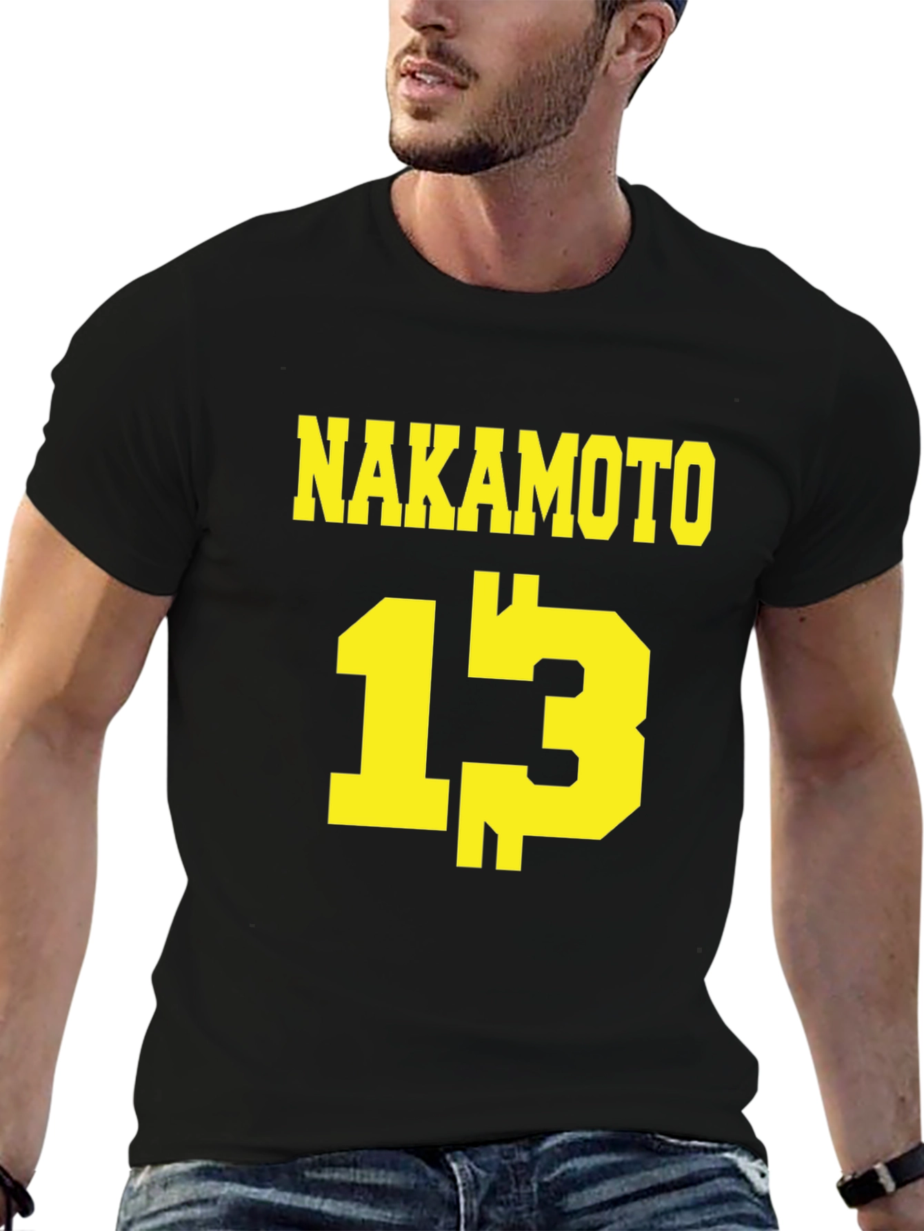 Nakamoto 13 T-Shirt - Black Crypto Tee