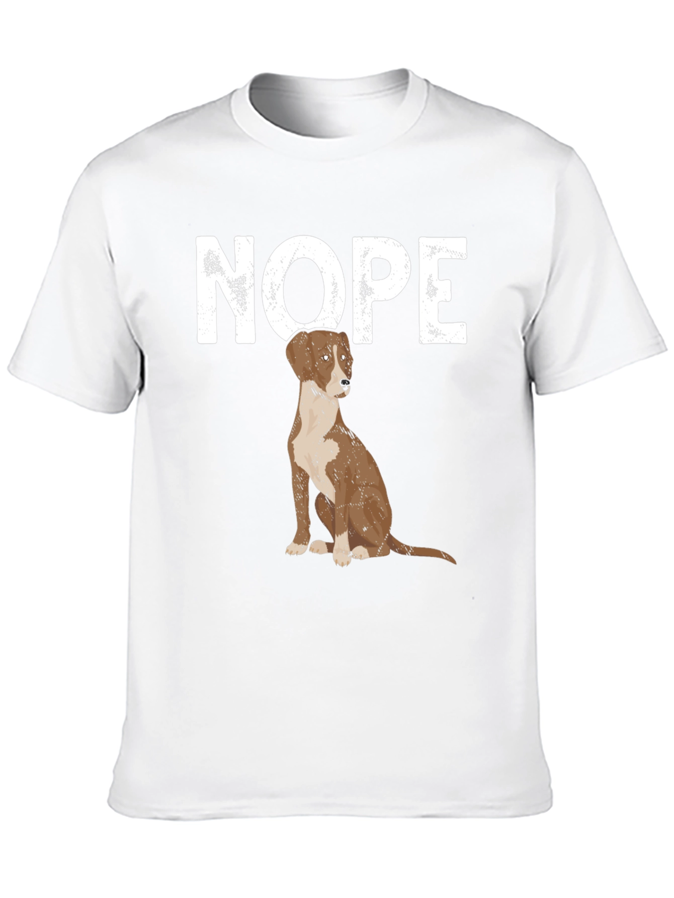 Nope Dog T-Shirt - Funny Pet Lover Tee