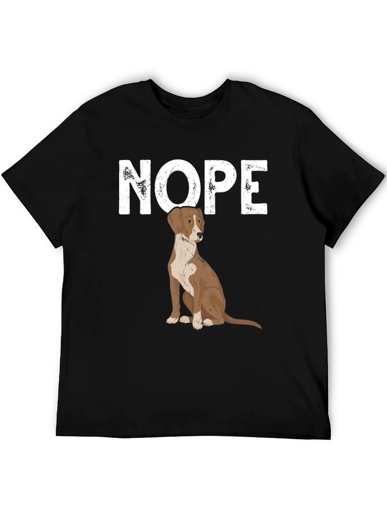 Nope Dog T-Shirt - Funny Pet Lover Tee