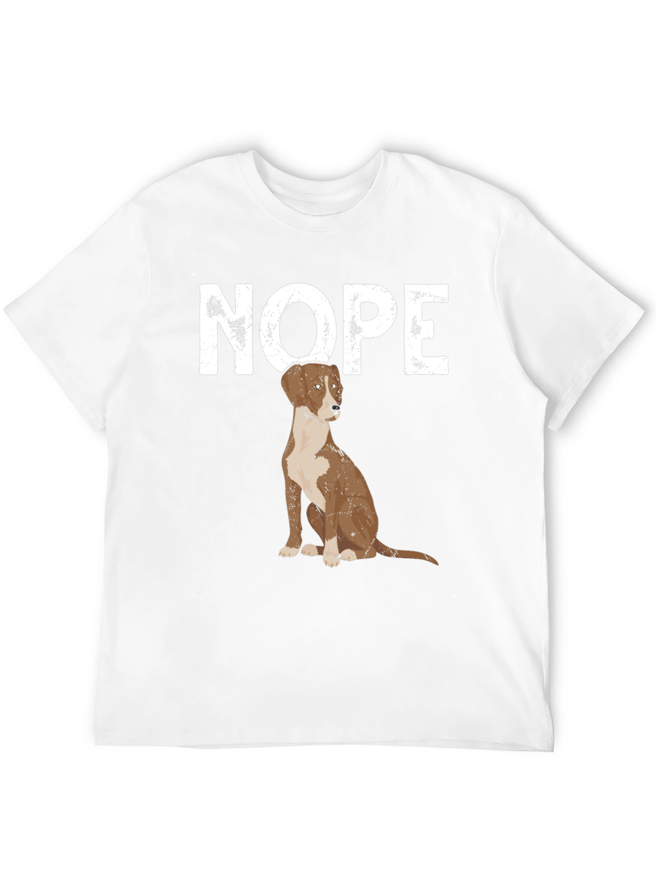 Nope Dog T-Shirt - Funny Pet Lover Tee