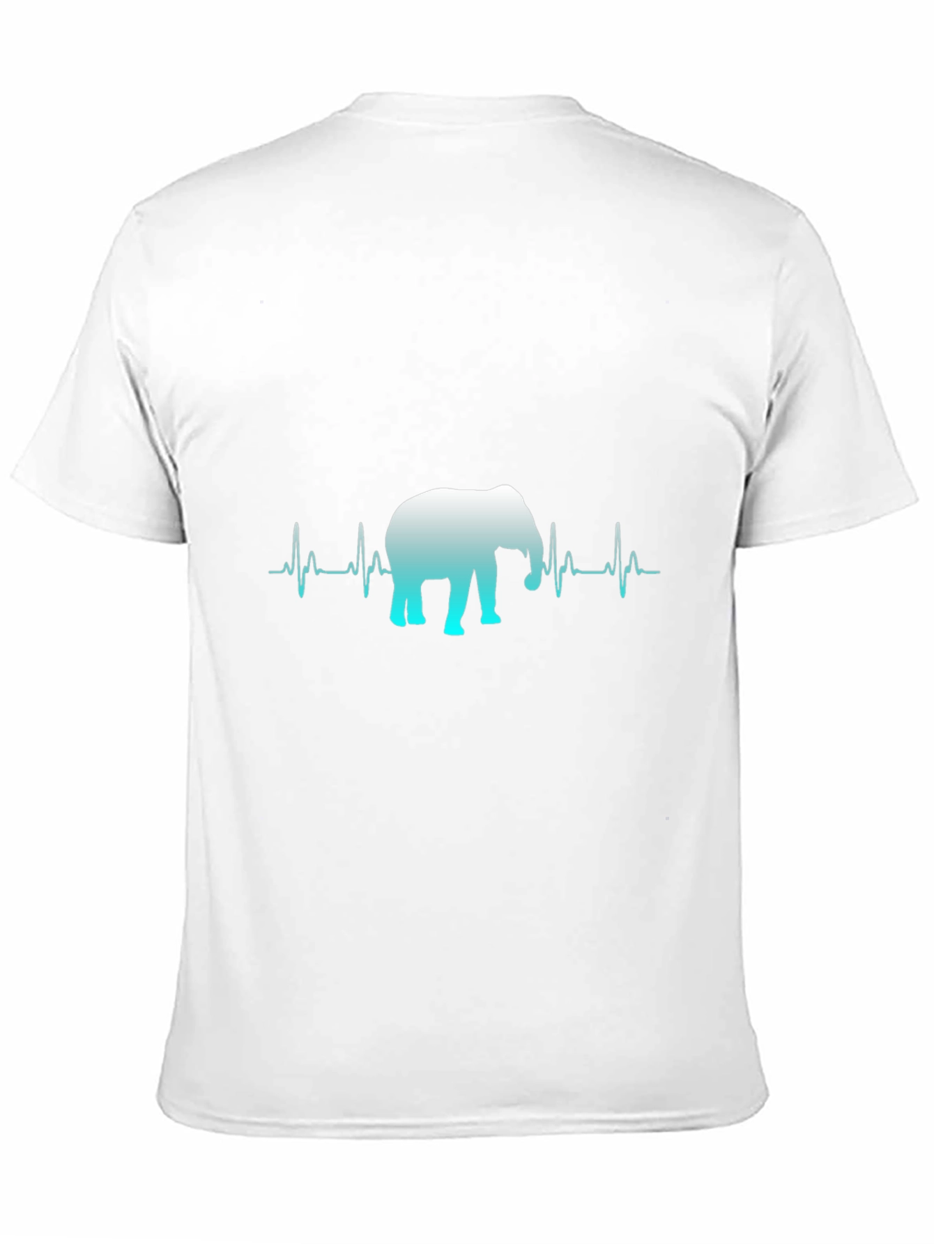 Elephant Heartbeat Graphic Tee - Black