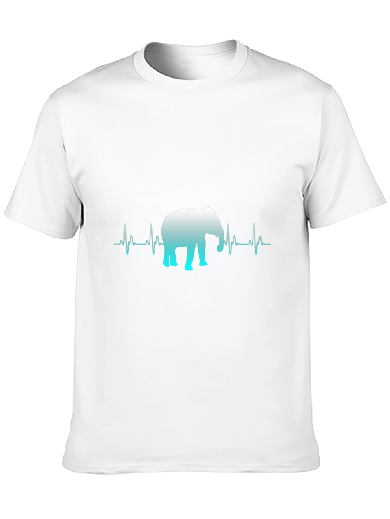 Elephant Heartbeat Graphic Tee - Black