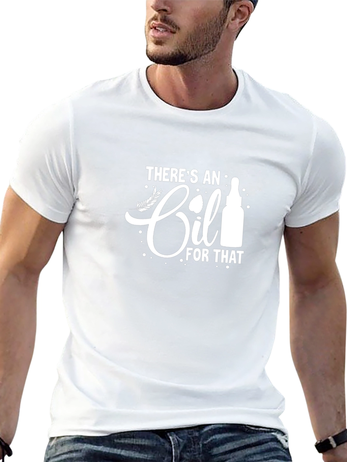 Theres an Oil for That Black Graphic Tee