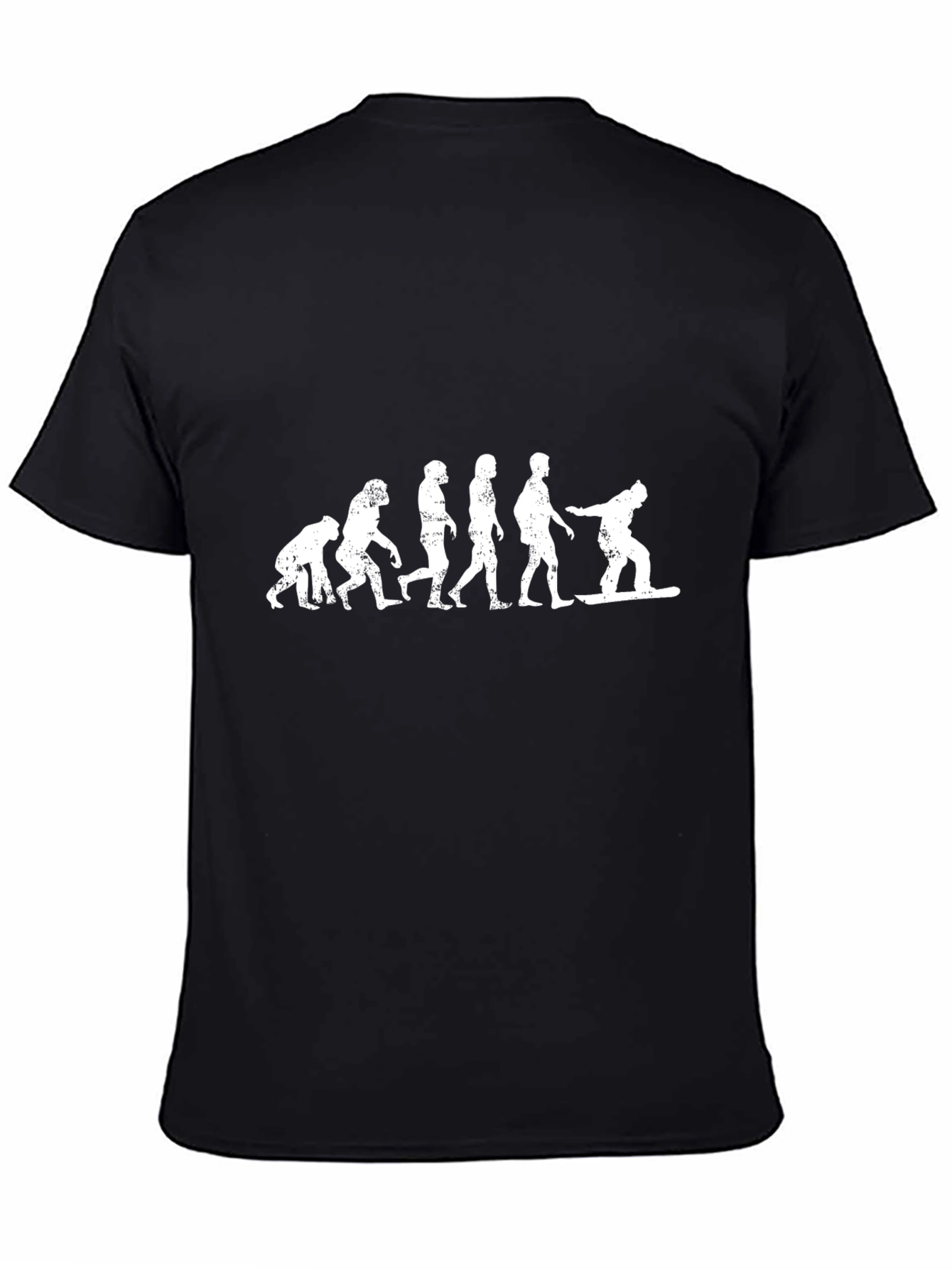 Evolution of Snowboarding T-Shirt - Black Graphic Tee
