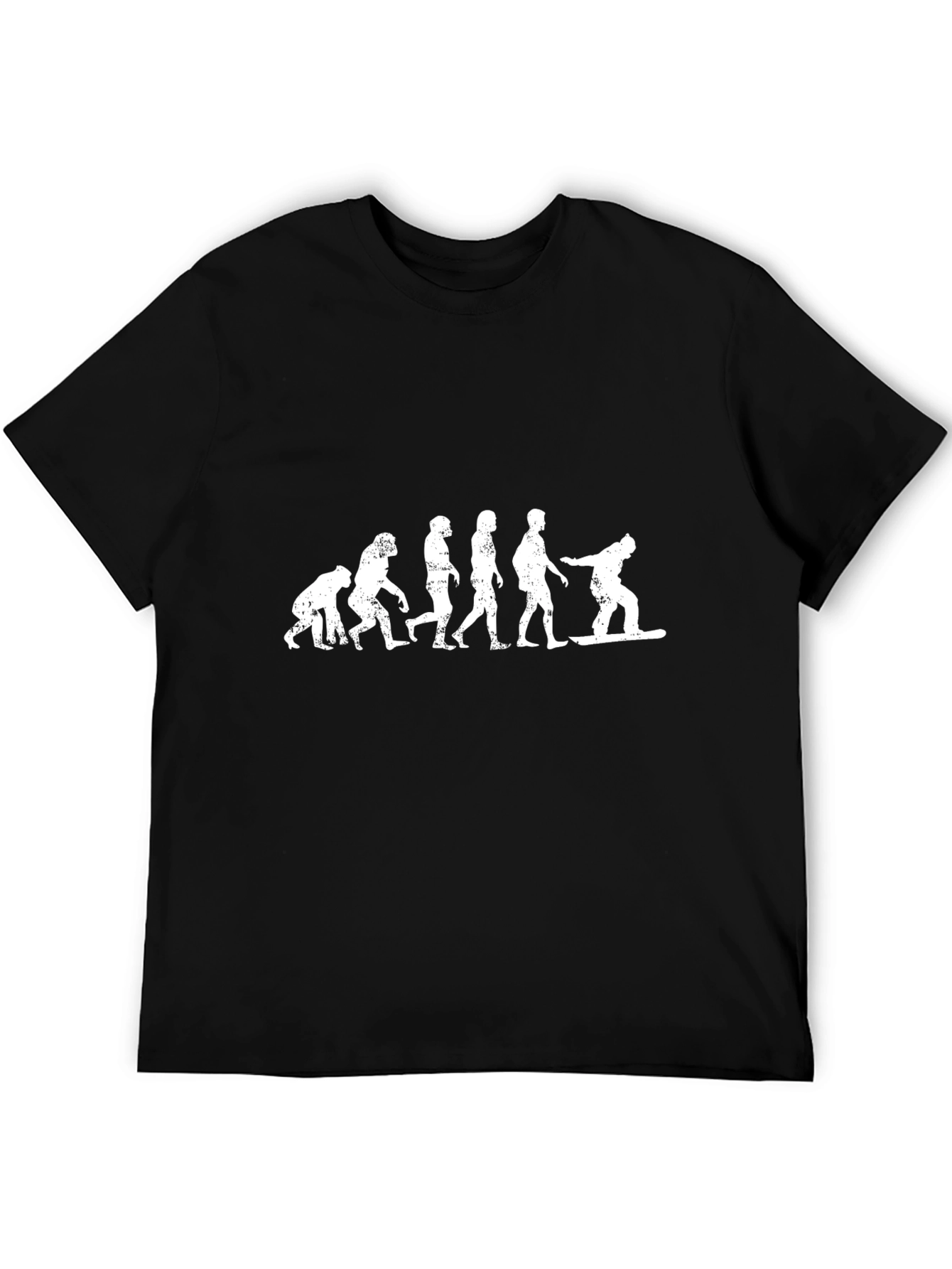 Evolution of Snowboarding T-Shirt - Black Graphic Tee