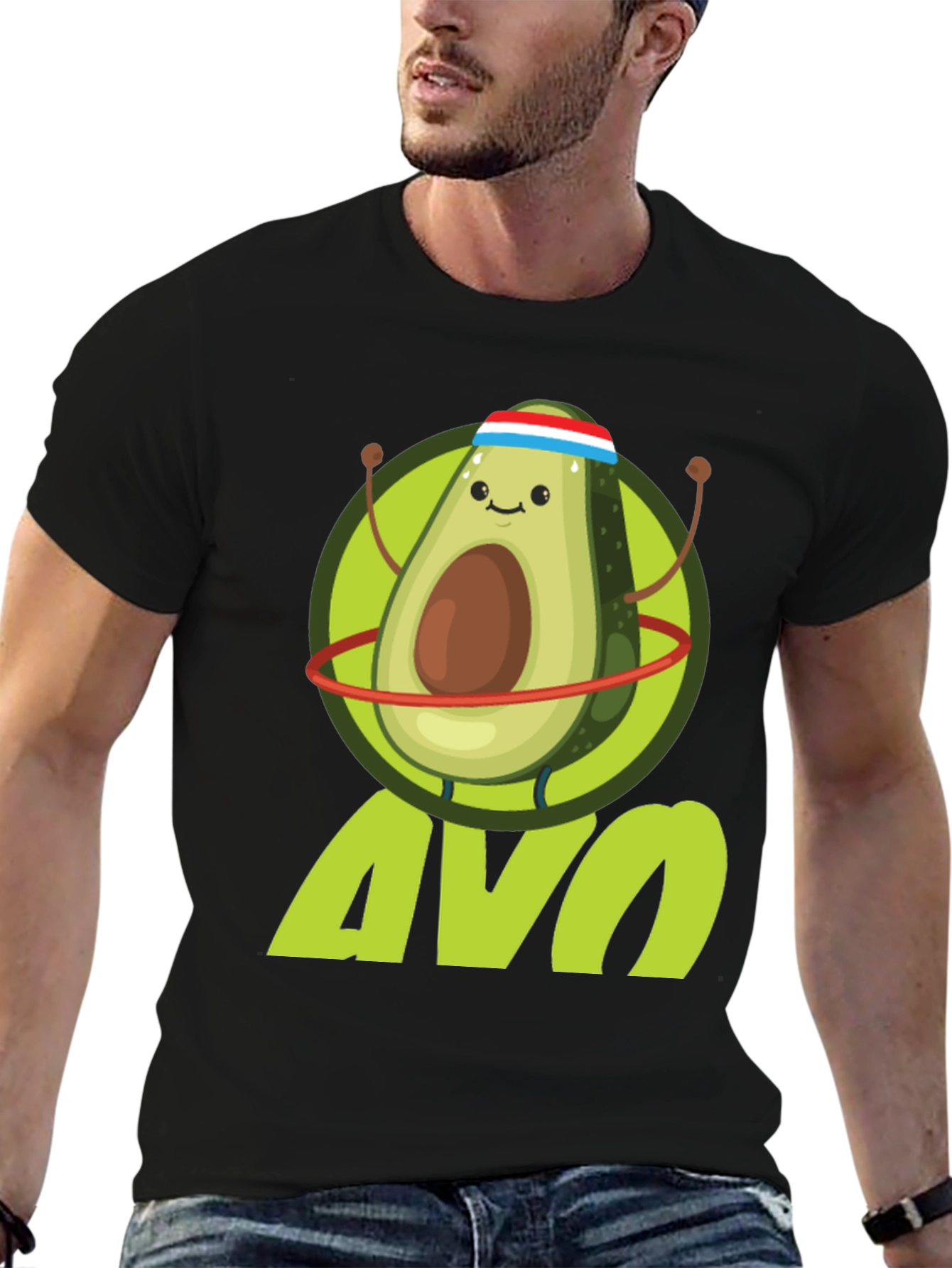 Funny Avocado Fitness T-Shirt | Avo Workout Tee