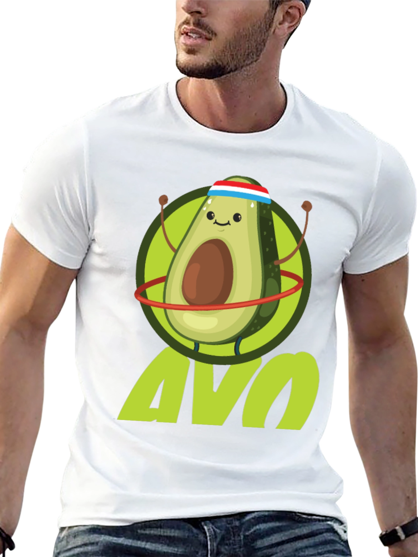 Funny Avocado Fitness T-Shirt | Avo Workout Tee