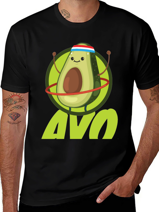 Funny Avocado Fitness T-Shirt | Avo Workout Tee