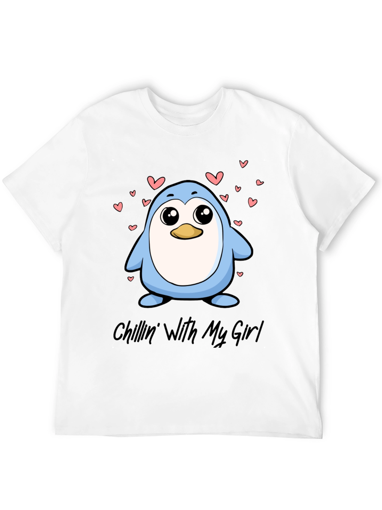 Chillin With My Girl Penguin Graphic Tee