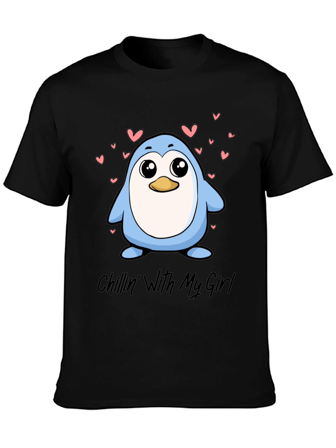 Chillin With My Girl Penguin Graphic Tee