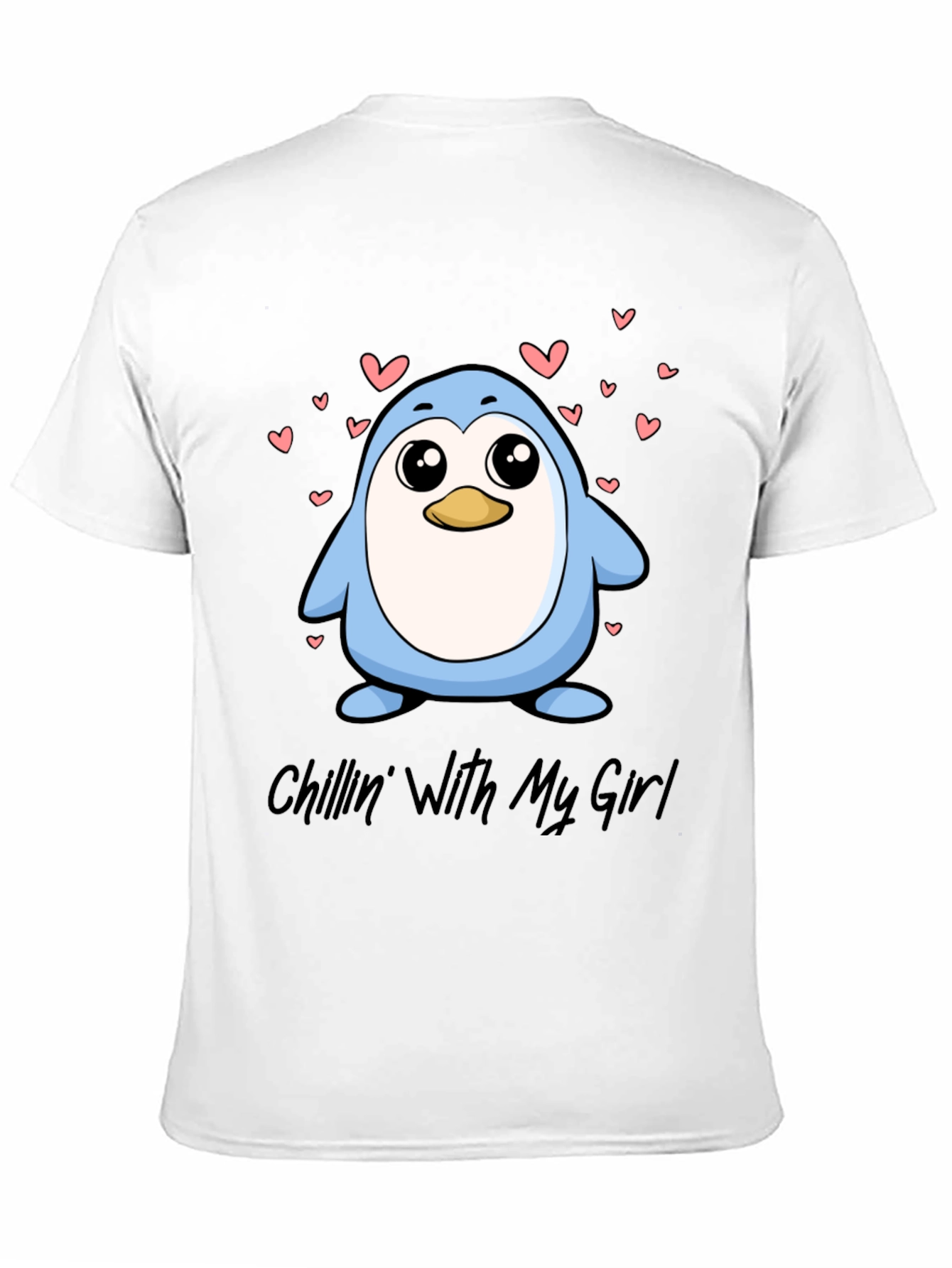 Chillin With My Girl Penguin Graphic Tee