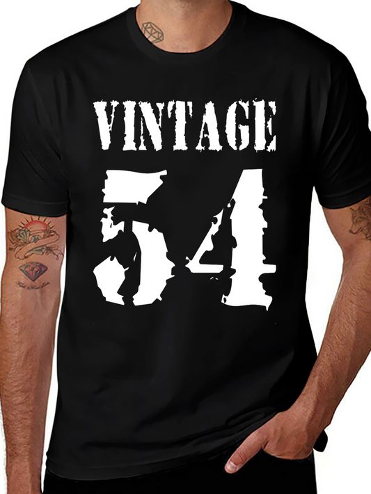 Vintage 54 Graphic Tee - Classic Black T-Shirt