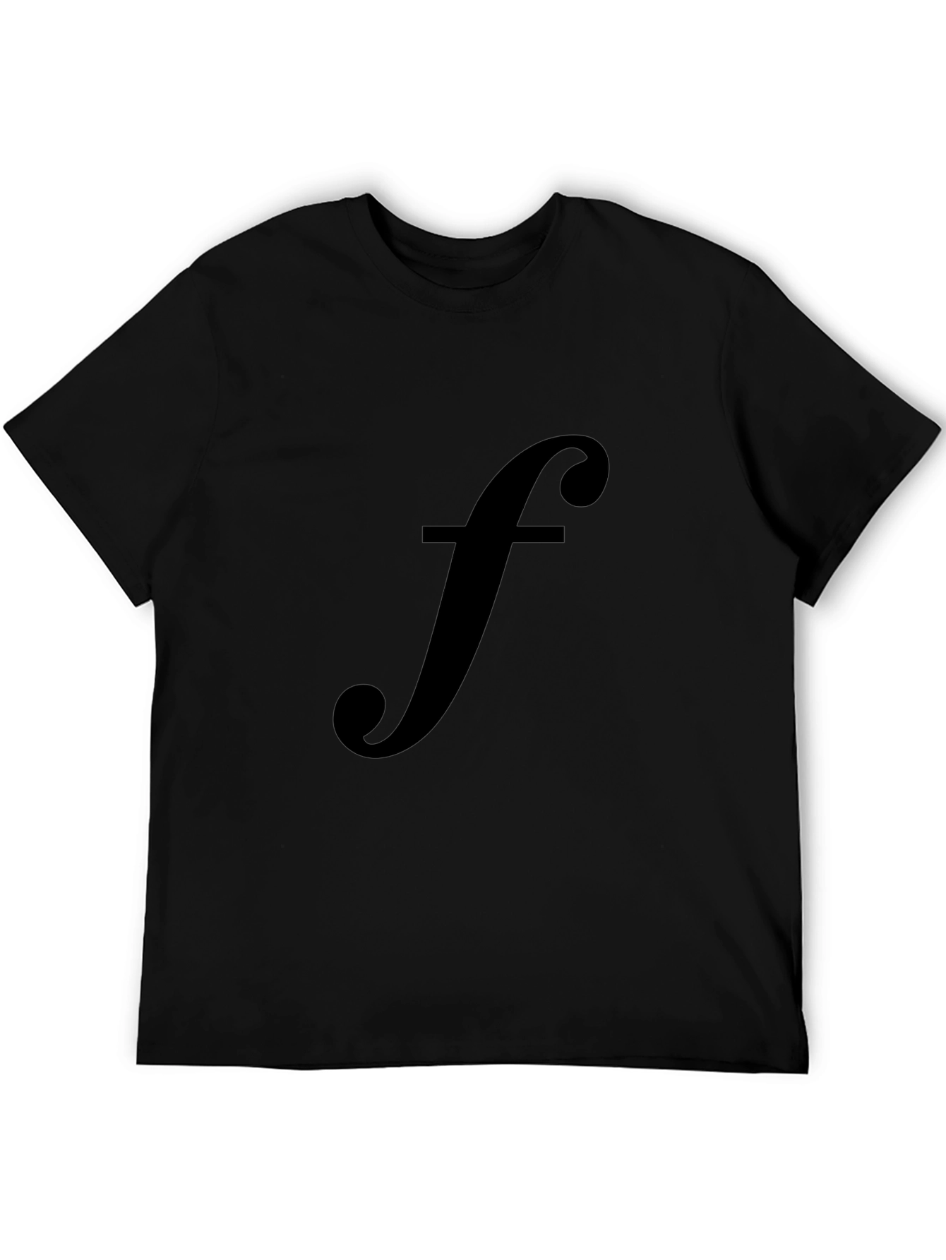 Black T-Shirt with Musical Note