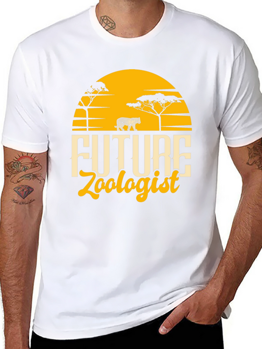 Future Zoologist Black Graphic T-Shirt