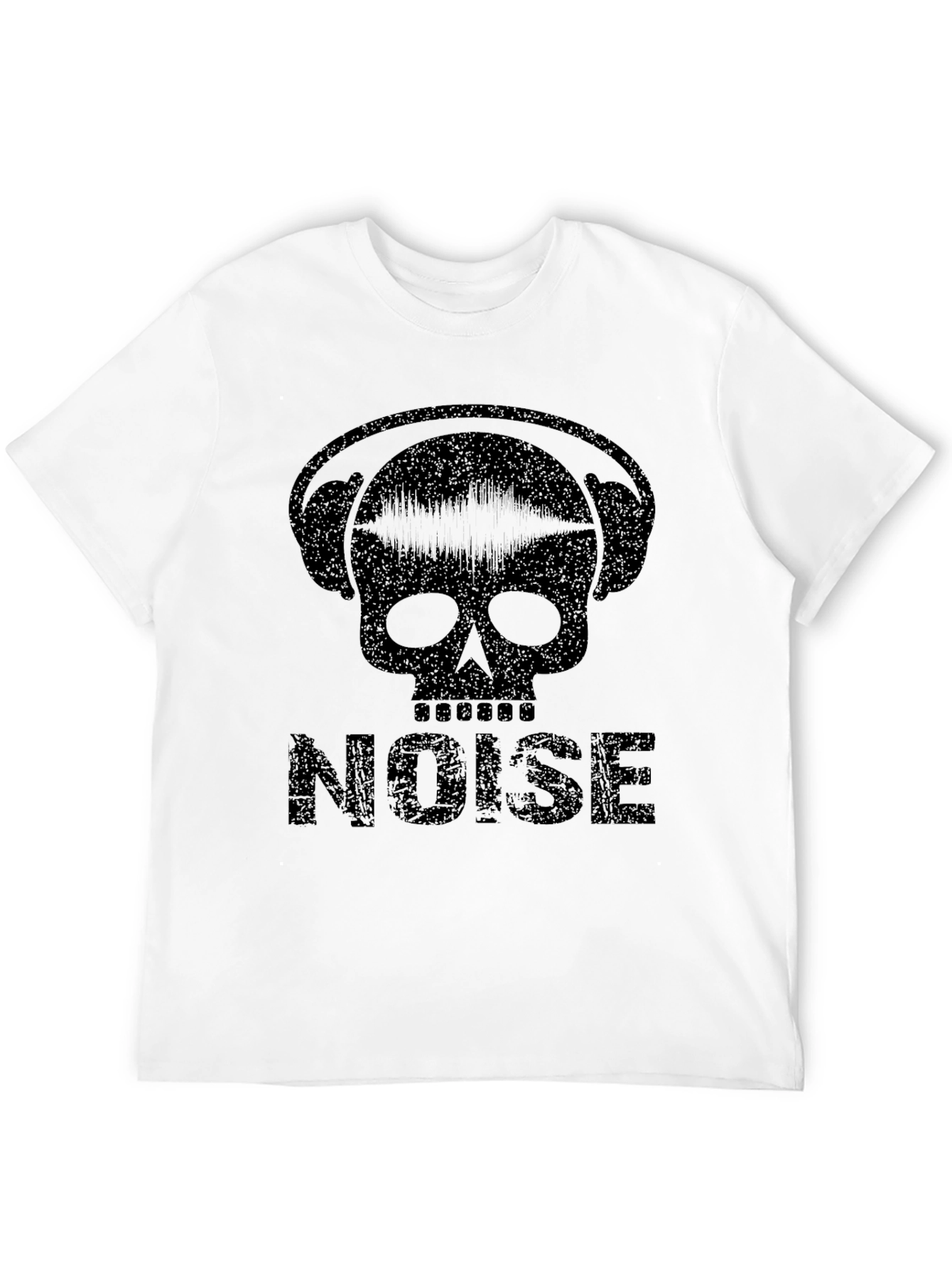 Noise Skull Graphic T-Shirt - Black Music Tee