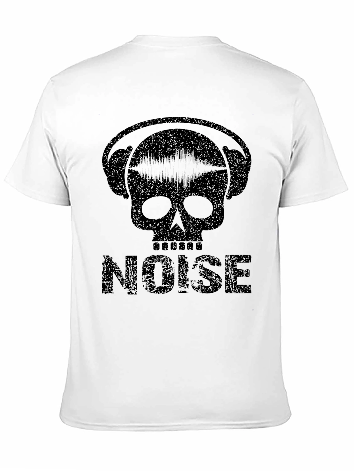 Noise Skull Graphic T-Shirt - Black Music Tee