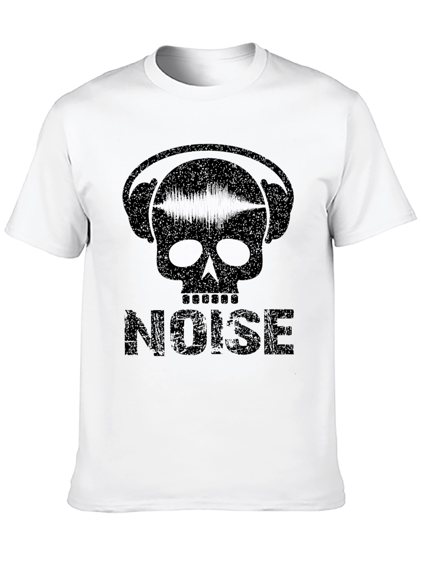 Noise Skull Graphic T-Shirt - Black Music Tee