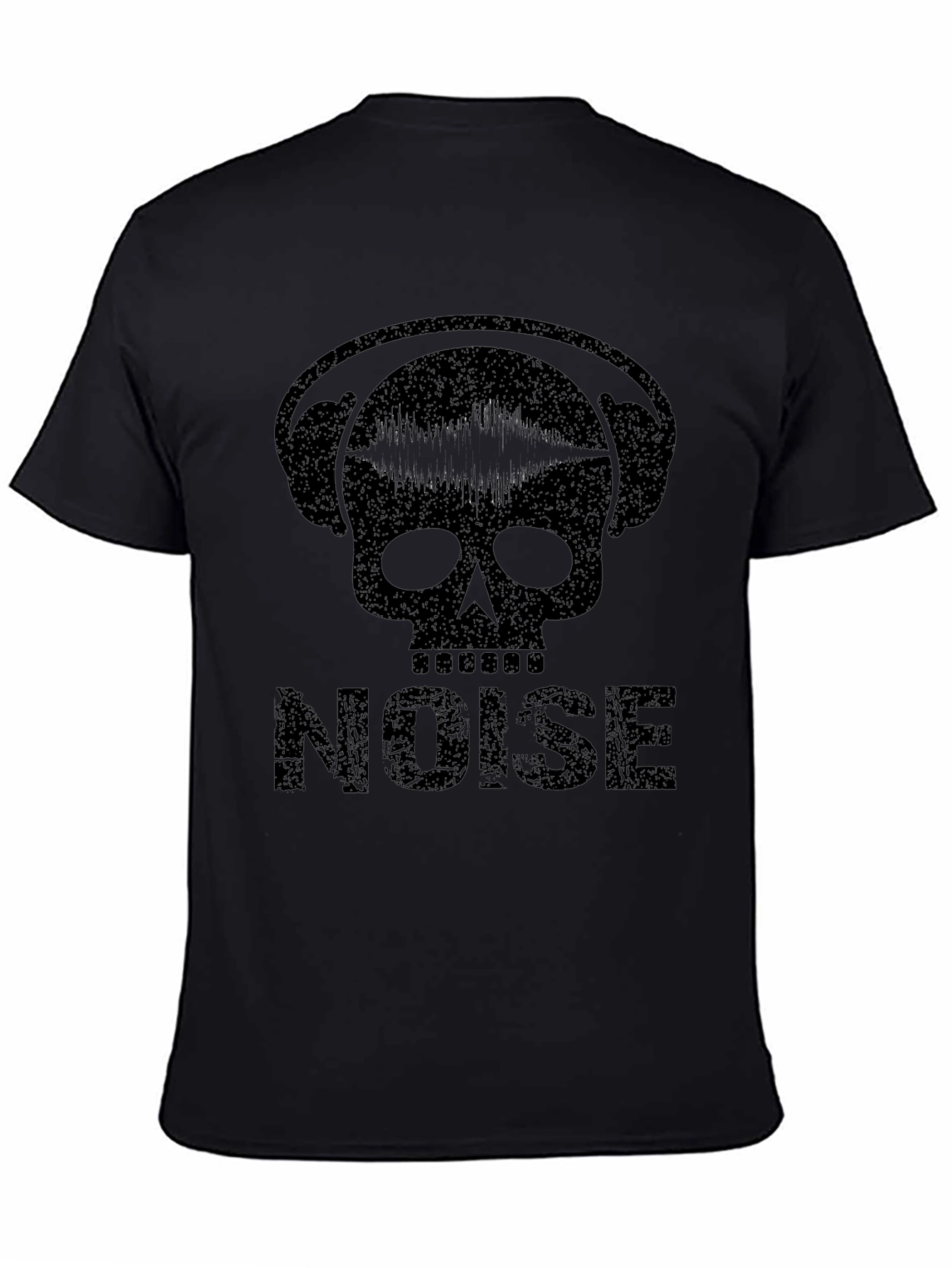 Noise Skull Graphic T-Shirt - Black Music Tee