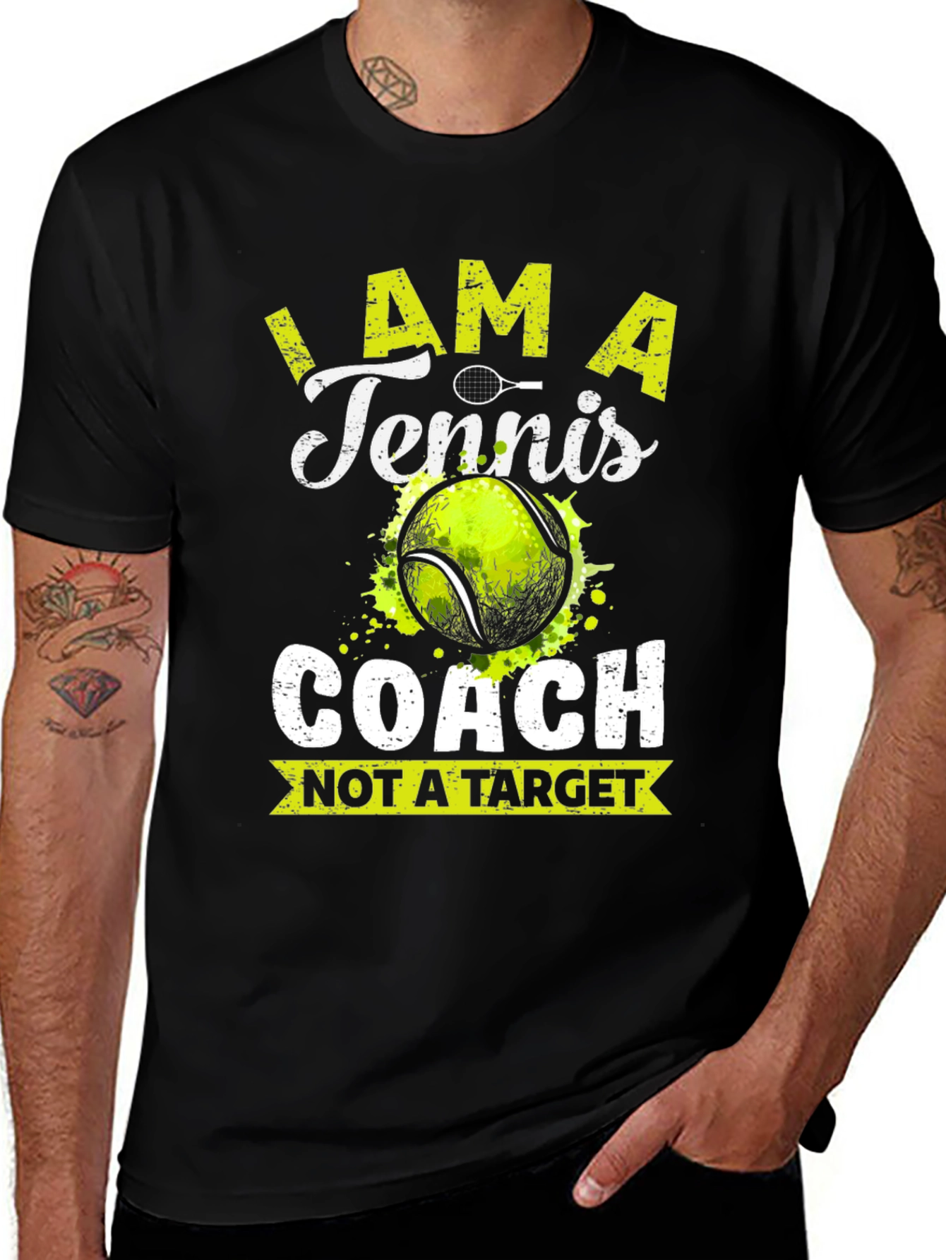 Tennis Coach Tee - Not A Target