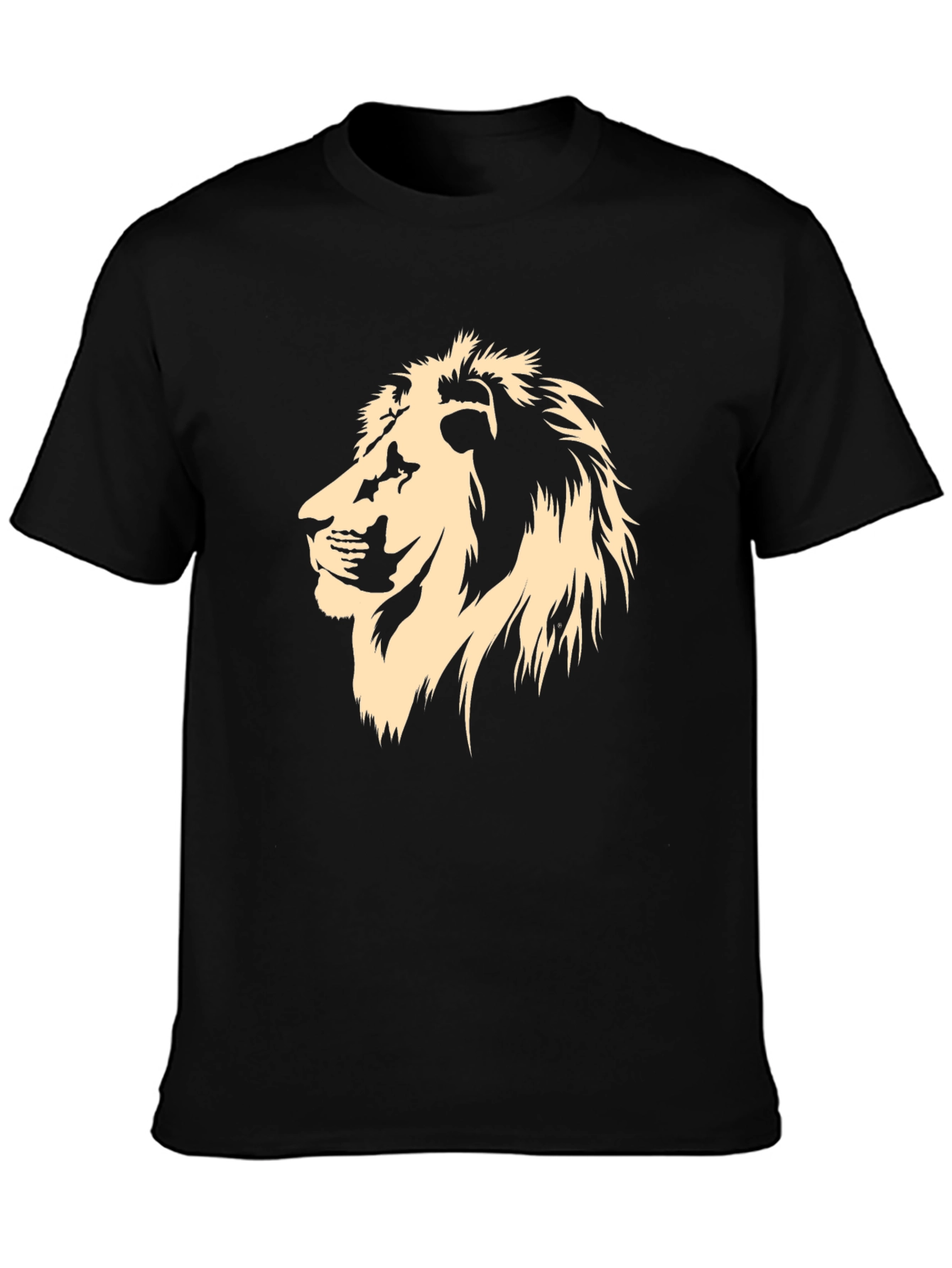 Lion Graphic T-Shirt - Mens Crew Neck Tee