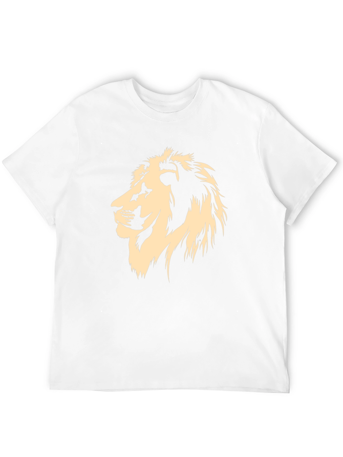 Lion Graphic T-Shirt - Mens Crew Neck Tee