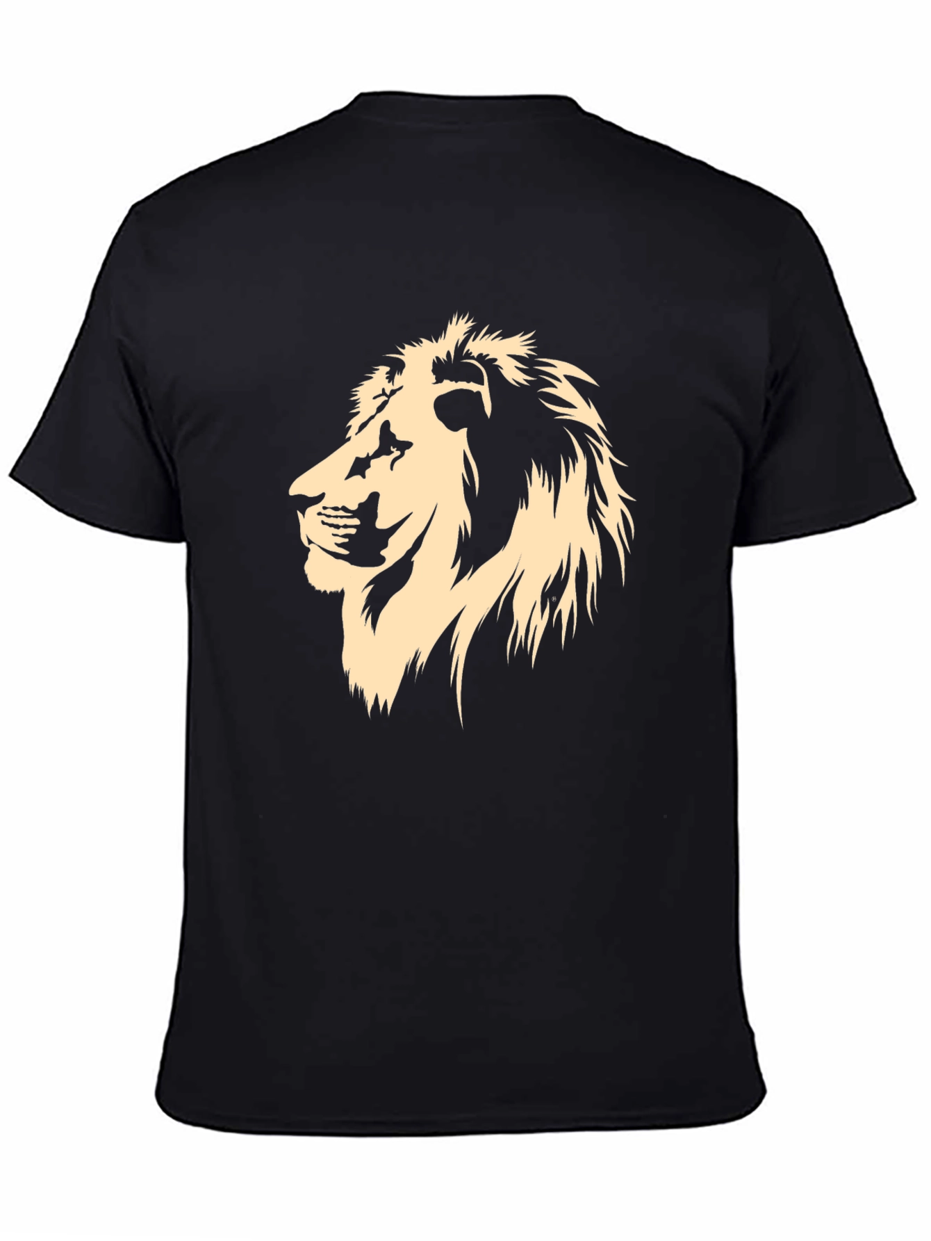 Lion Graphic T-Shirt - Mens Crew Neck Tee