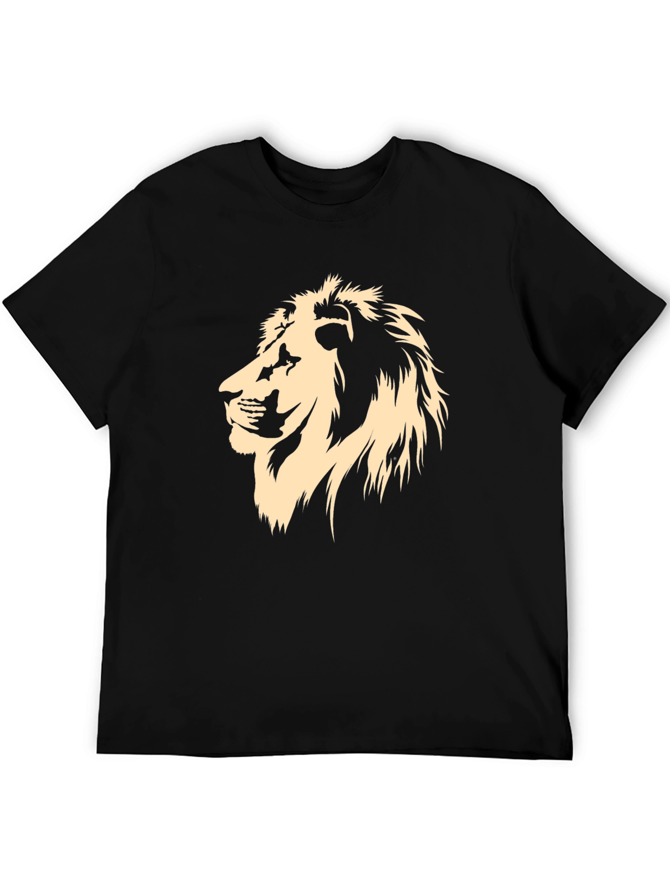 Lion Graphic T-Shirt - Mens Crew Neck Tee