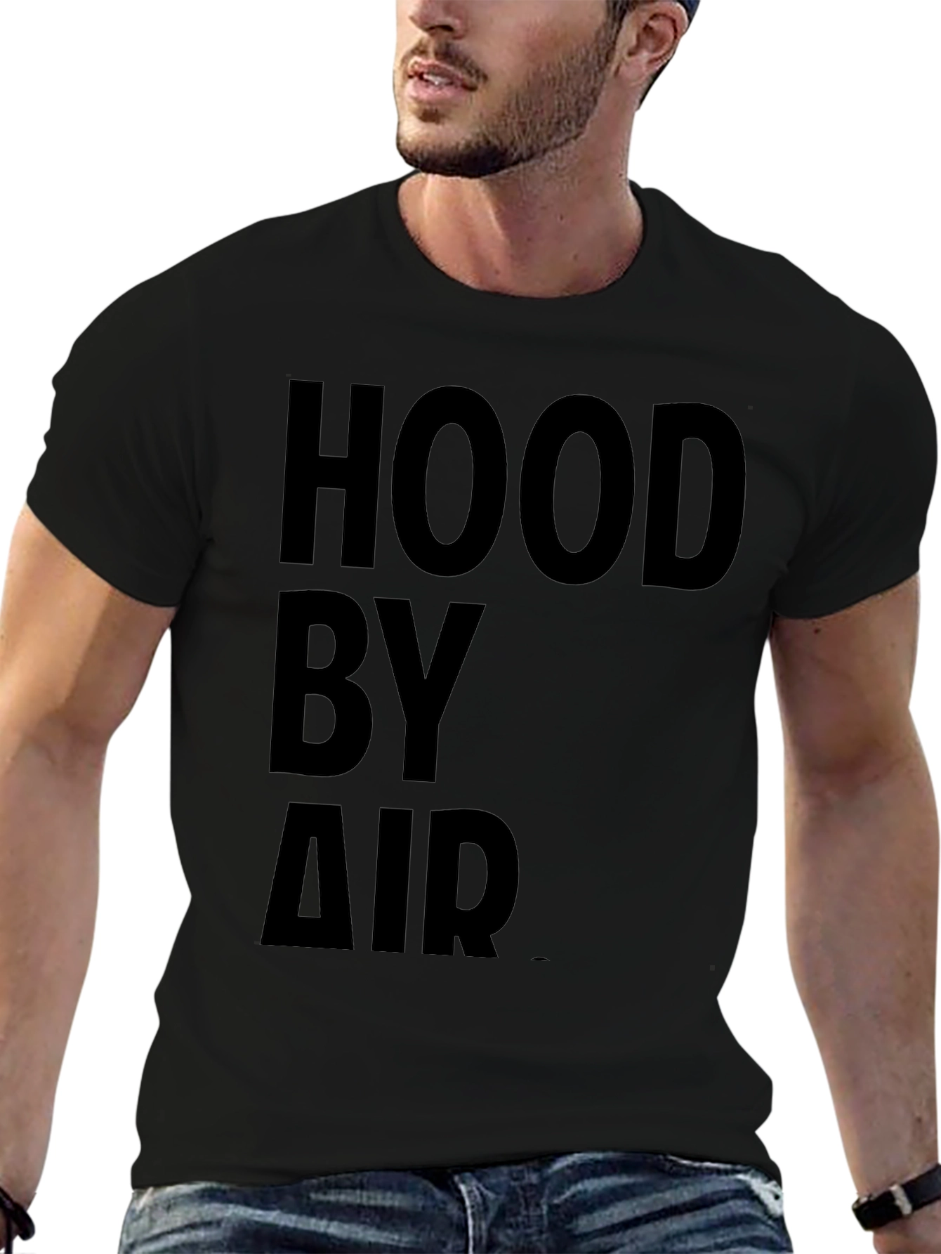 Hood By Air Black Graphic Tee
