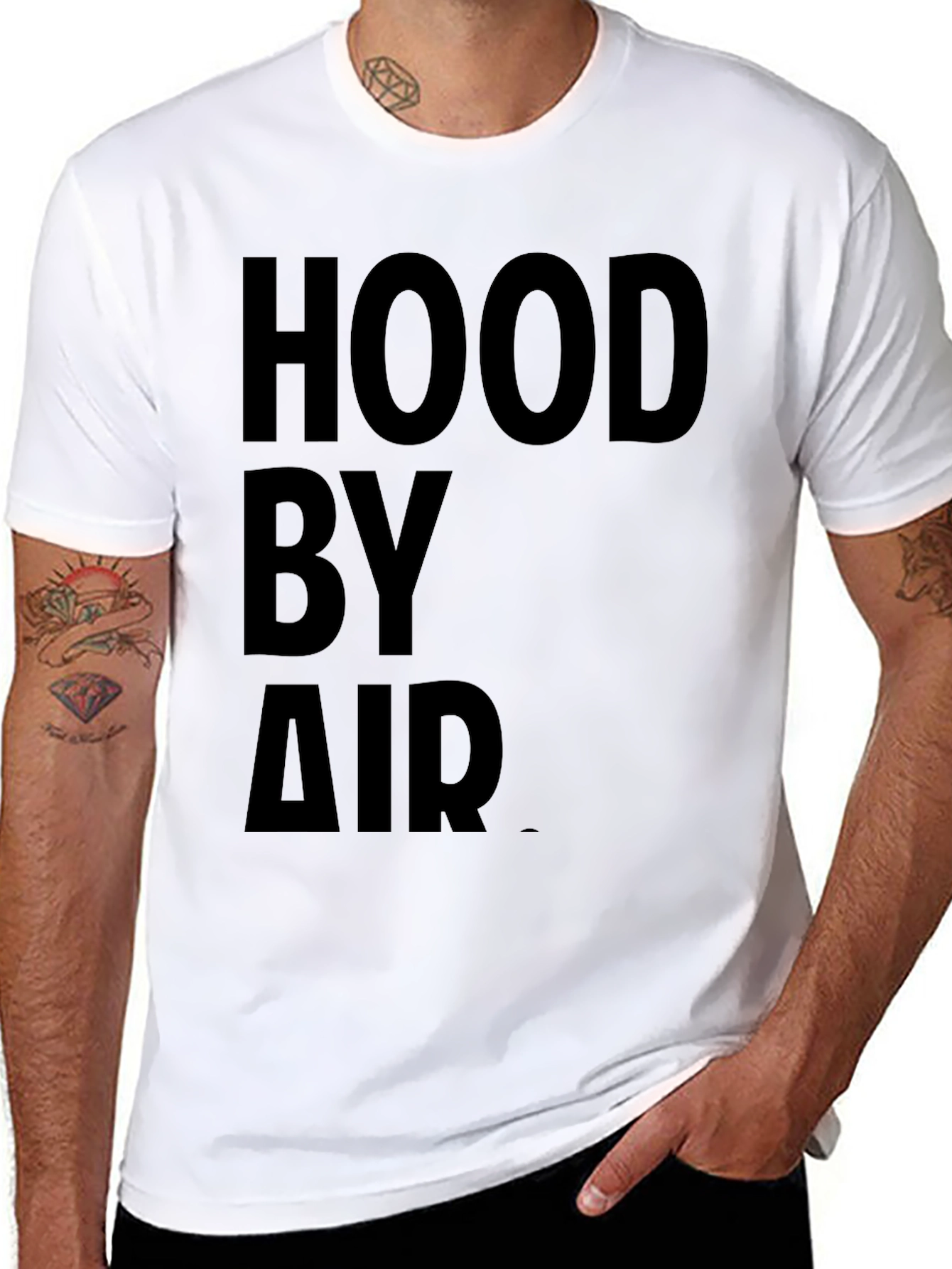 Hood By Air Black Graphic Tee