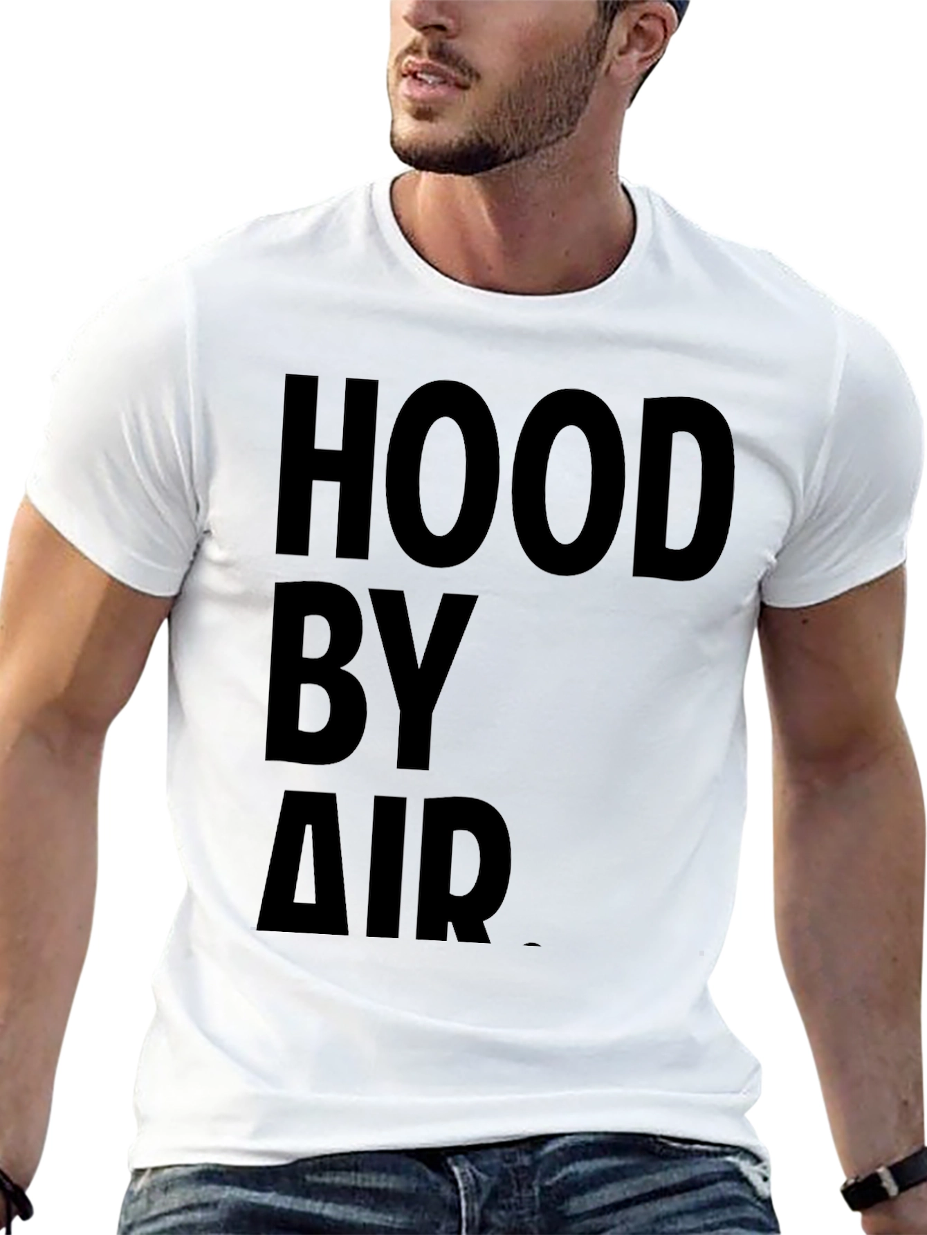 Hood By Air Black Graphic Tee