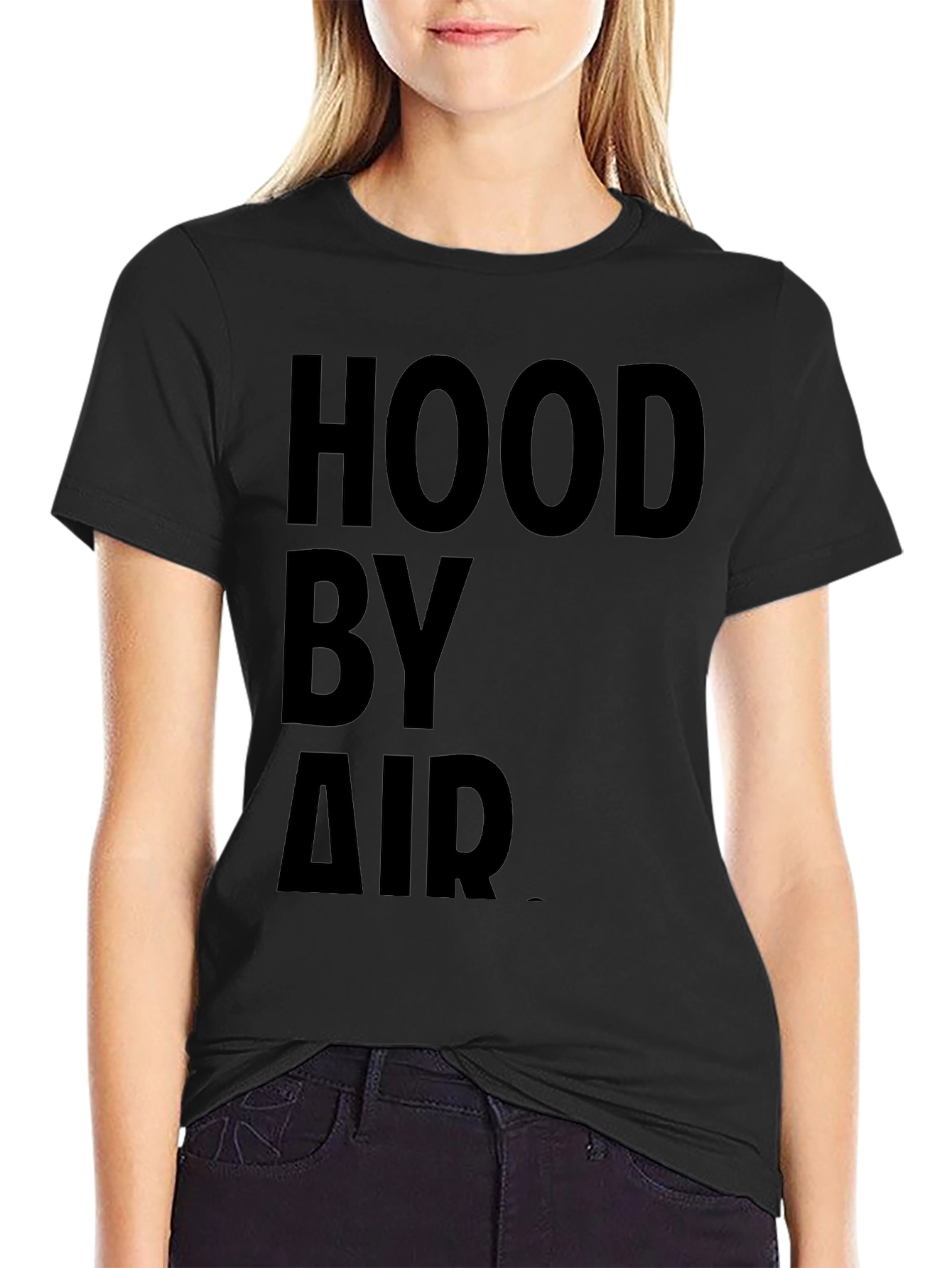 Hood By Air Black Graphic Tee