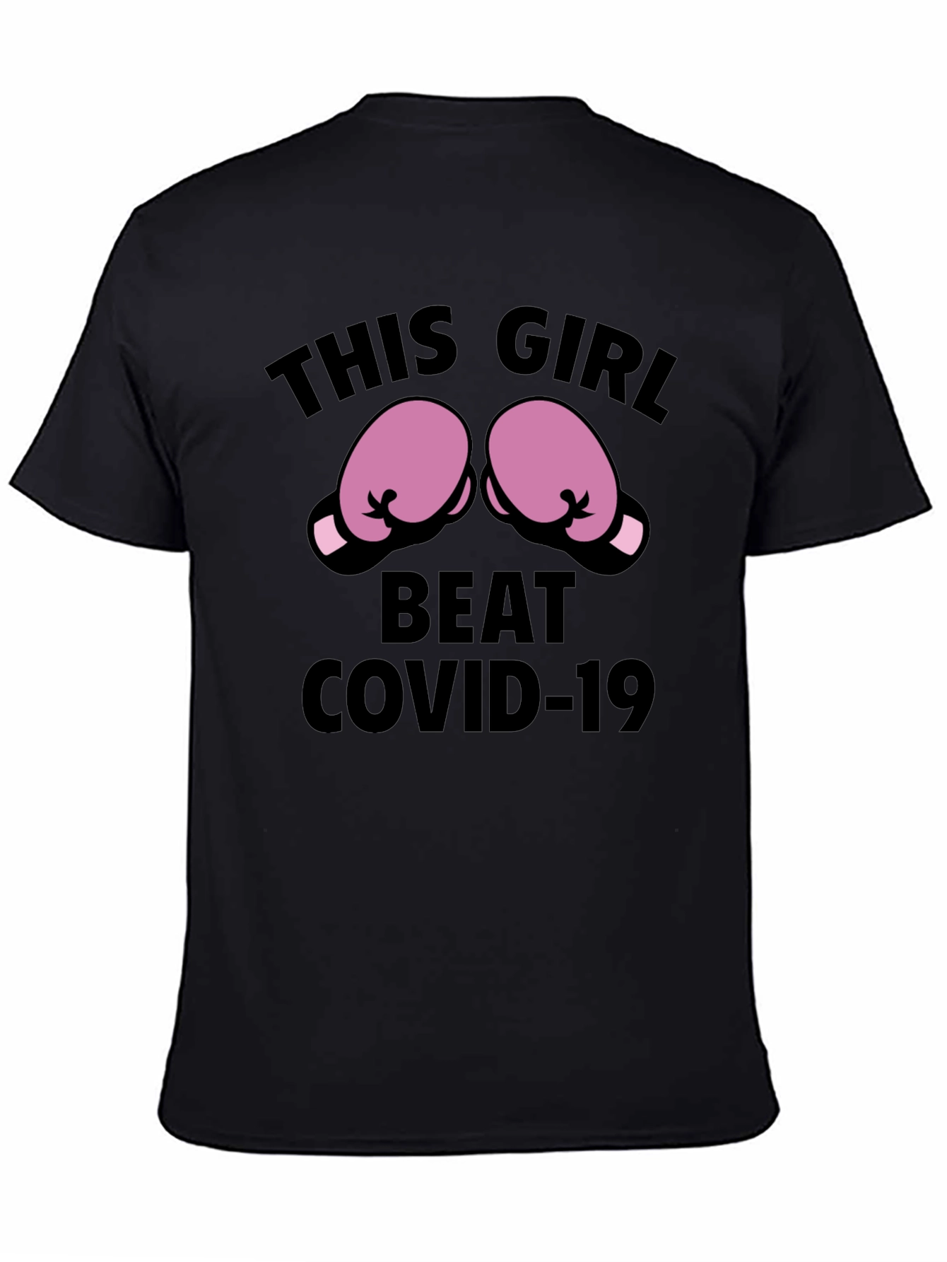 This Girl Beat COVID-19 Boxing Gloves T-Shirt
