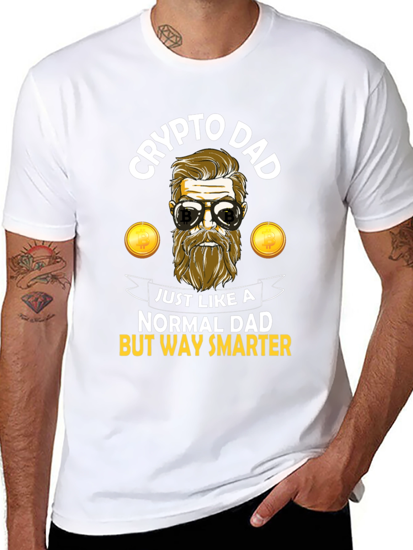 Crypto Dad T-Shirt - Funny Bitcoin Investor Tee