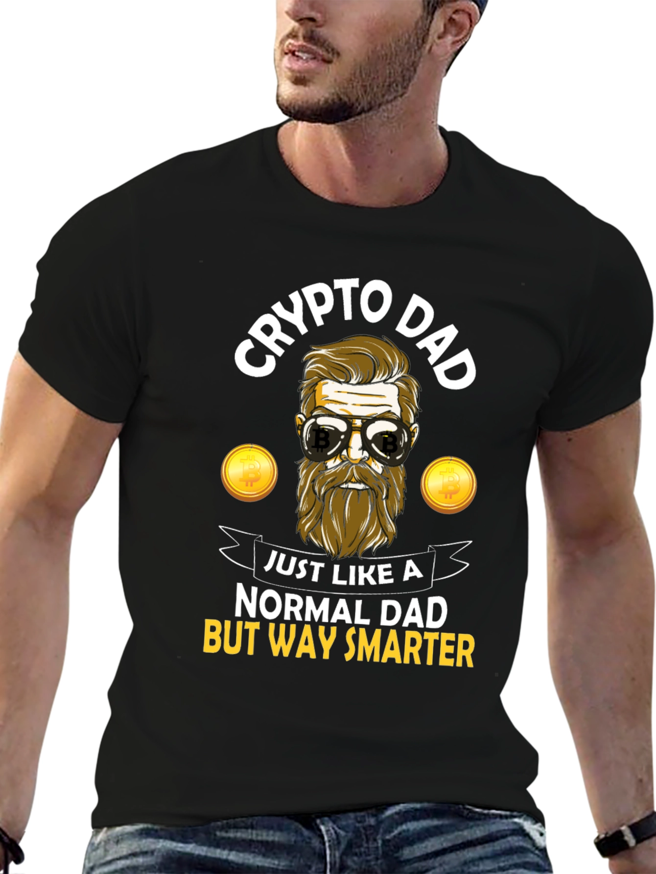 Crypto Dad T-Shirt - Funny Bitcoin Investor Tee