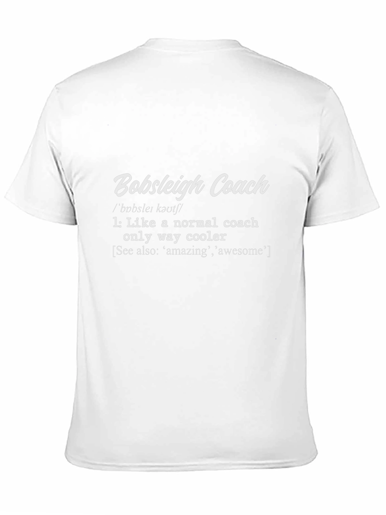 Bobsleigh Coach Graphic Tee - Cool & Unique Gift