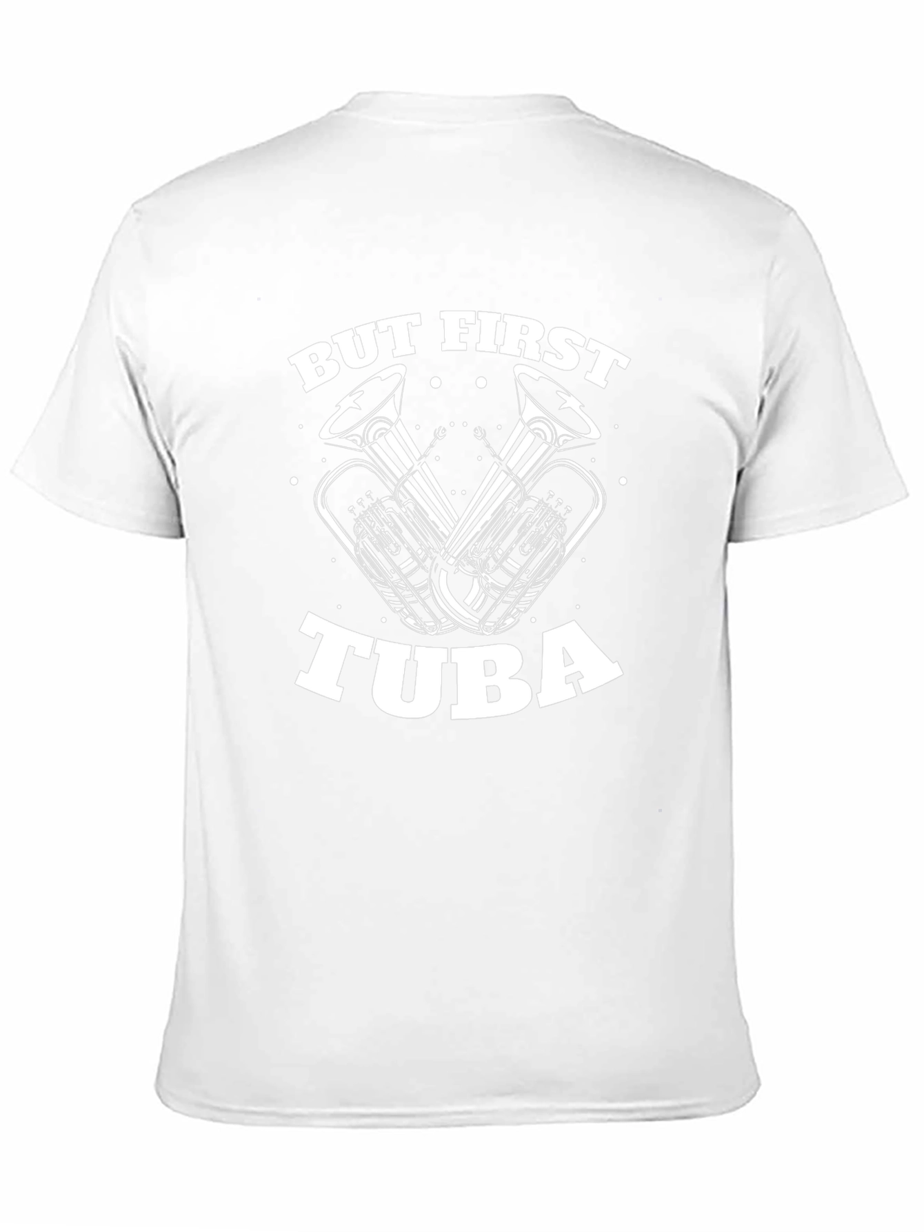 But First Tuba Black Graphic Tee