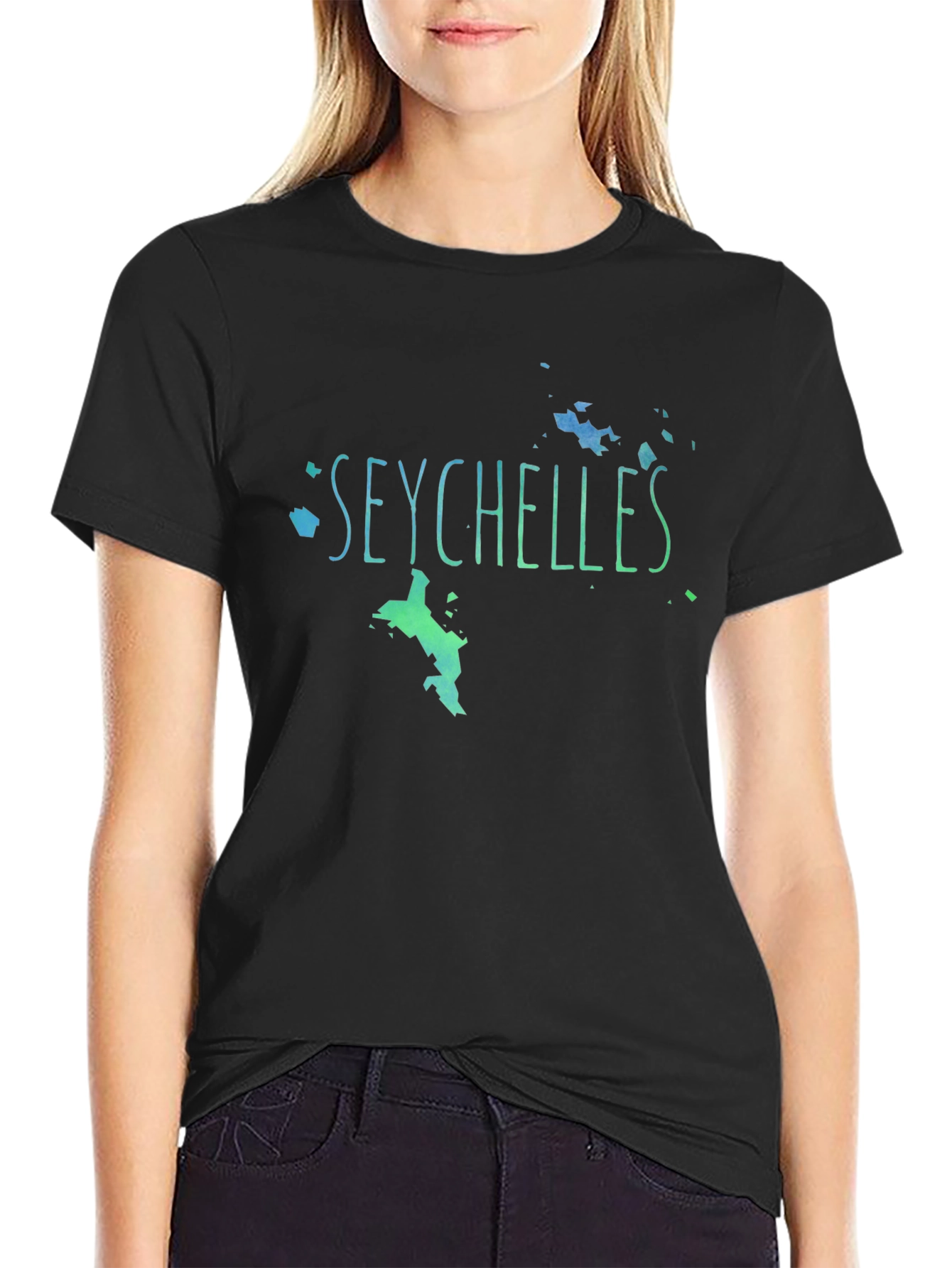 Seychelles Graphic Print Mens T-Shirt