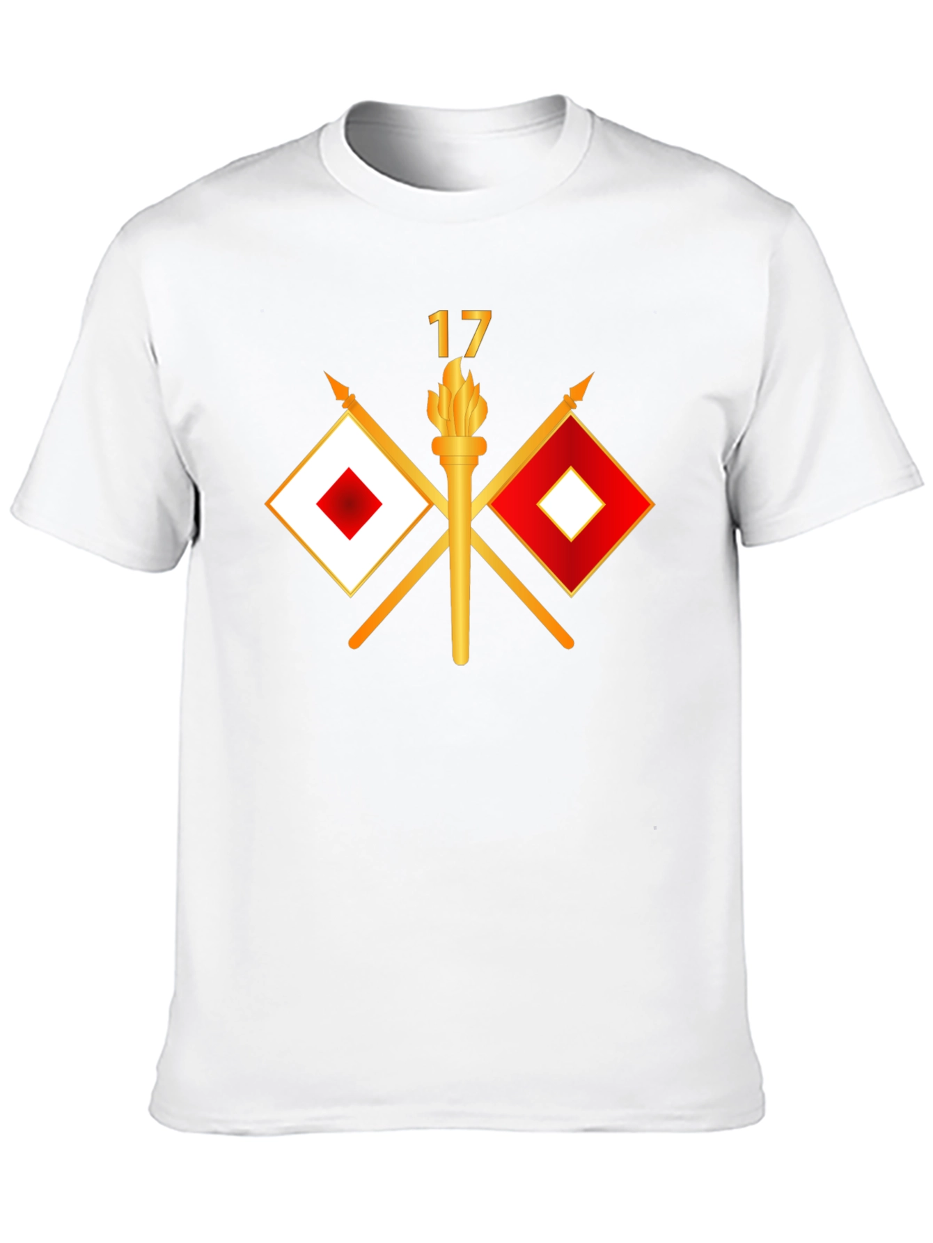 Signal Flag & Torch Graphic Tee - Black