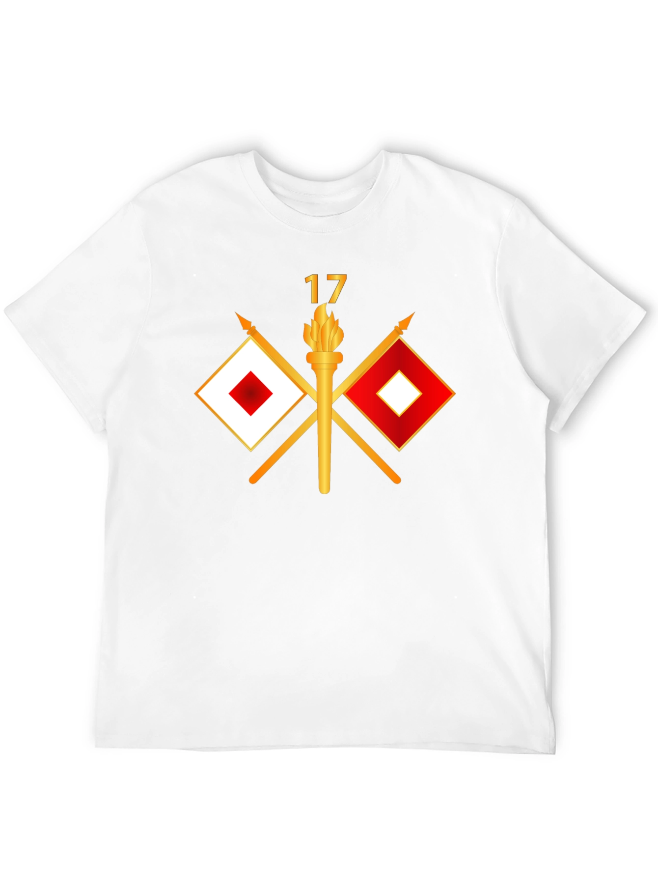 Signal Flag & Torch Graphic Tee - Black