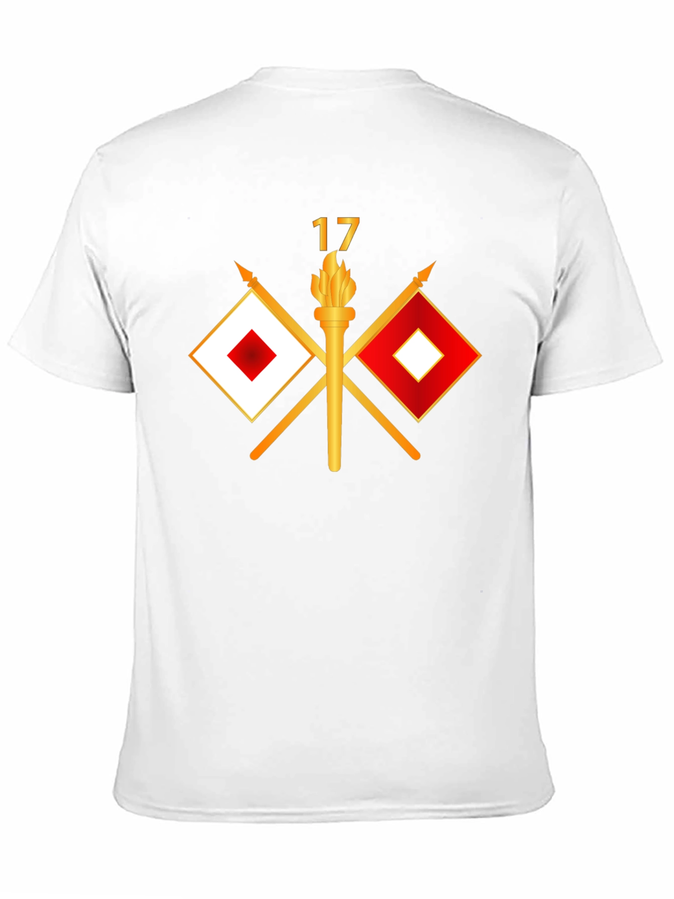 Signal Flag & Torch Graphic Tee - Black