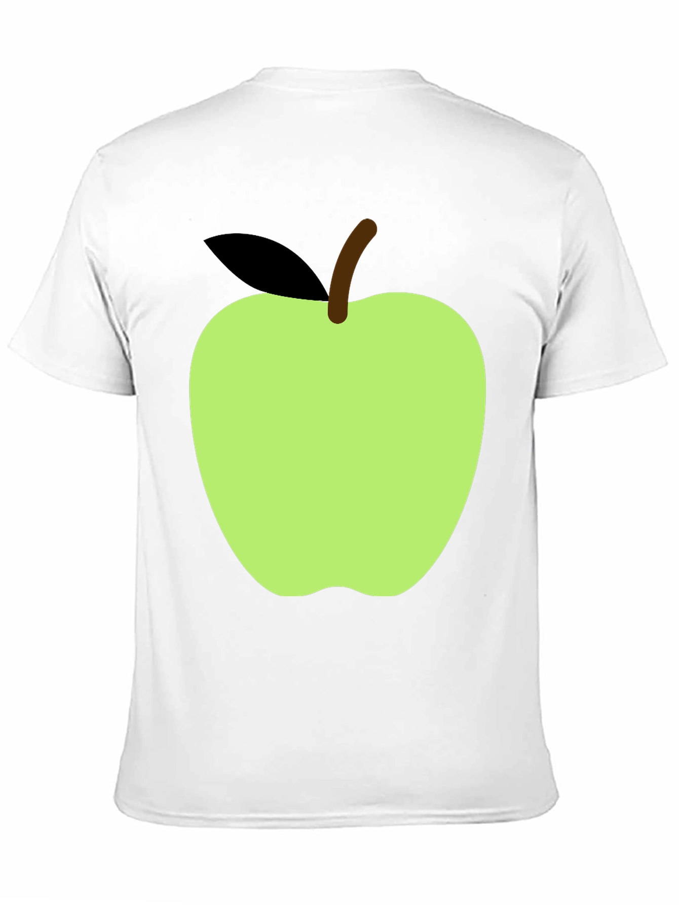 Apple Graphic Tee - Casual Black T-Shirt