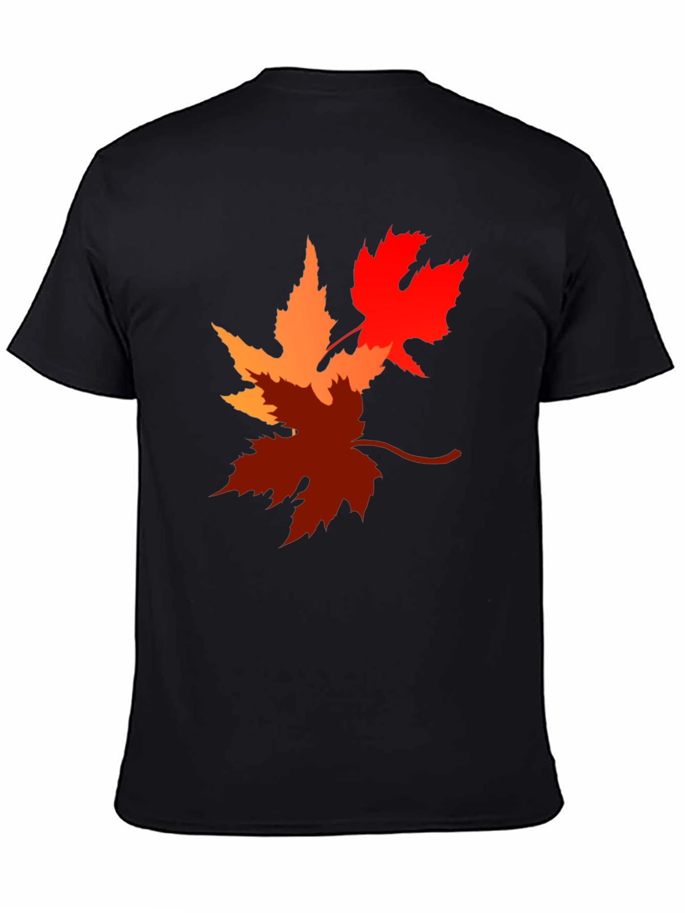 Autumn Leaves Graphic Tee - Black T-Shirt