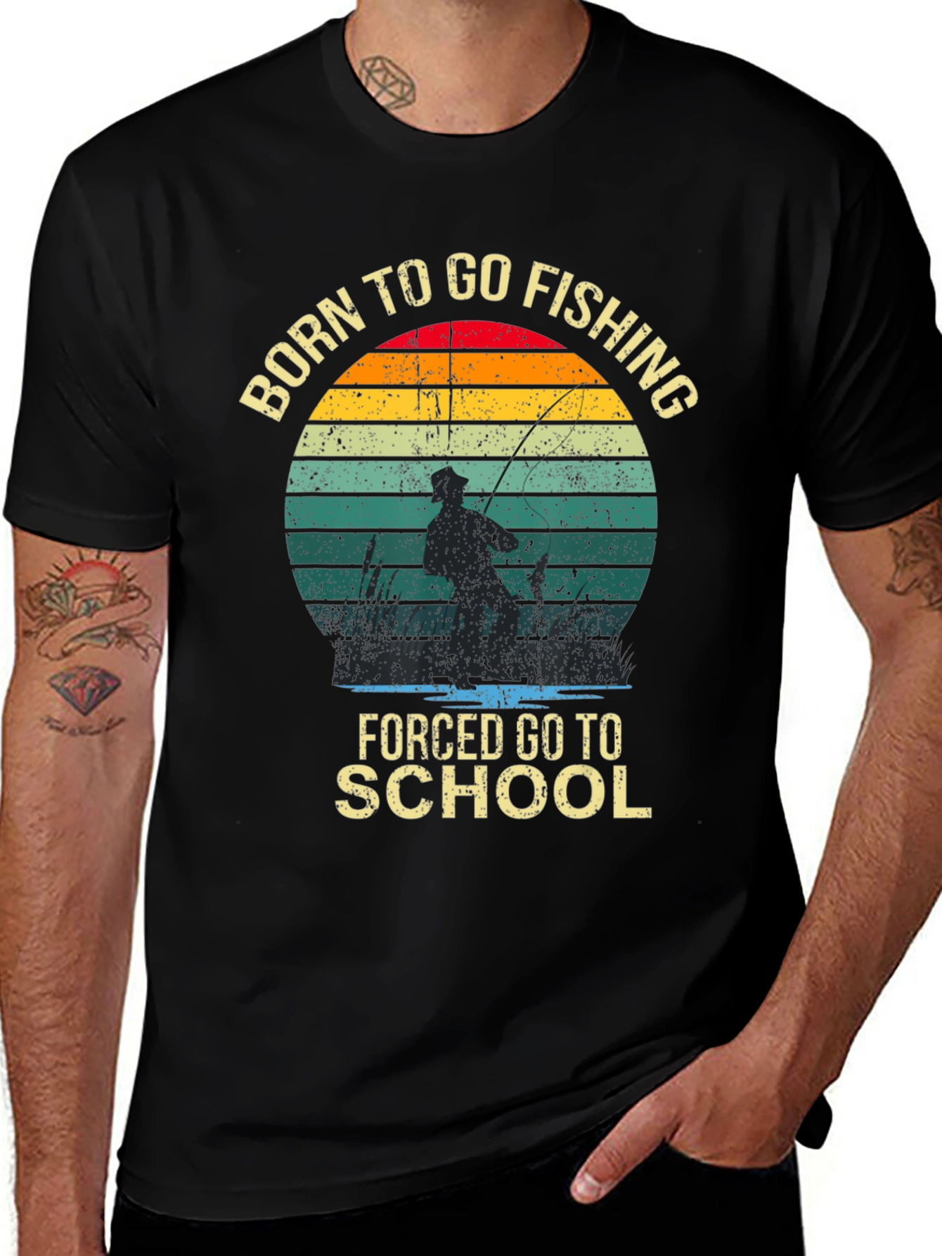 Born to Fish Graphic T-Shirt