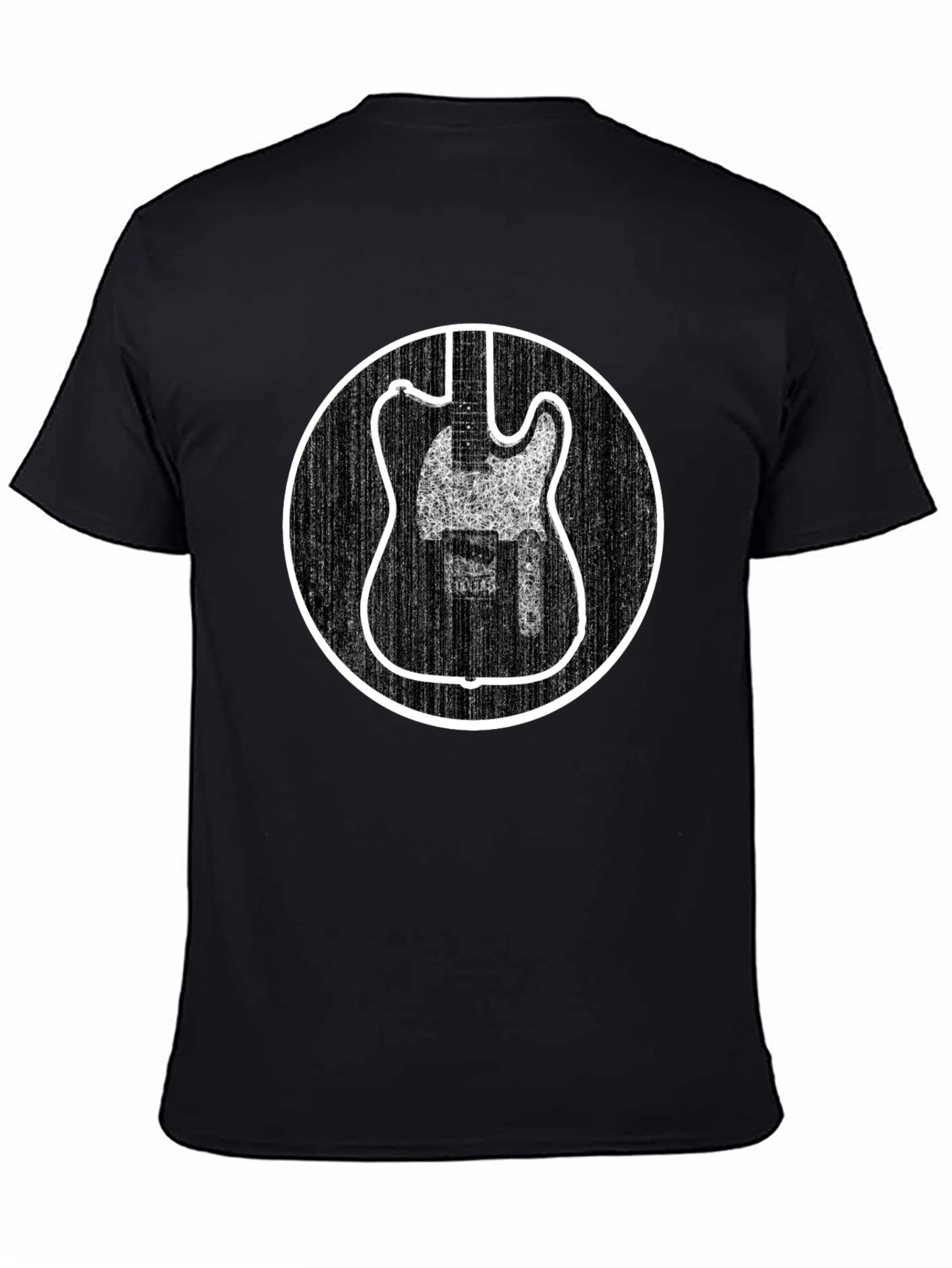 Electric Guitar Graphic Tee - Black